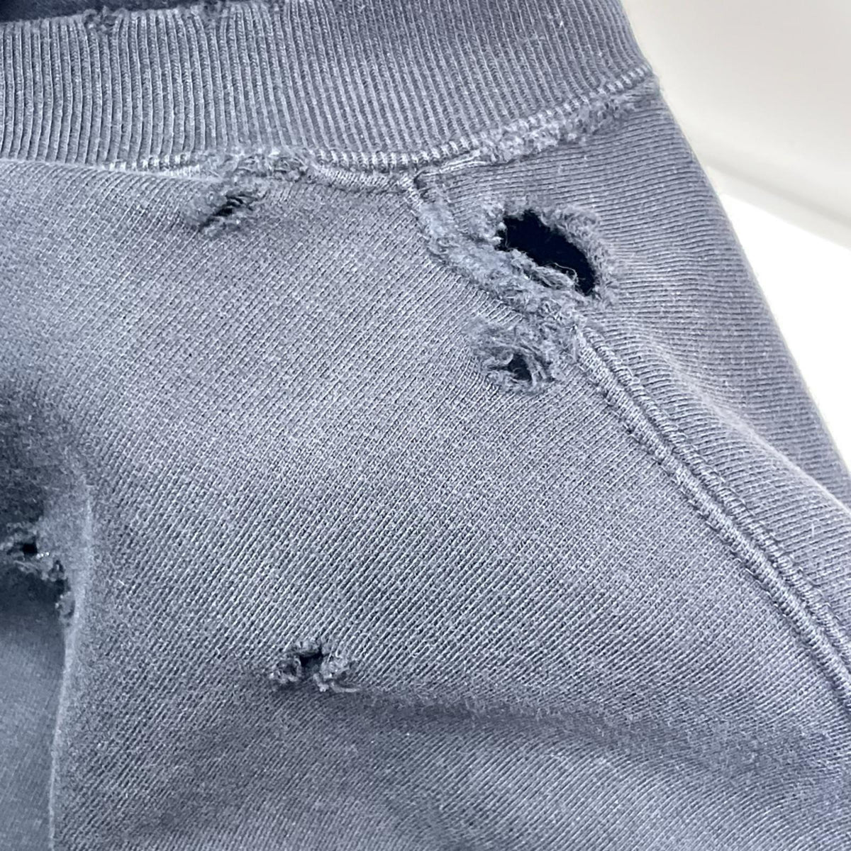 Balenciaga カレッジロゴ クラッシュスウェット ブラック M