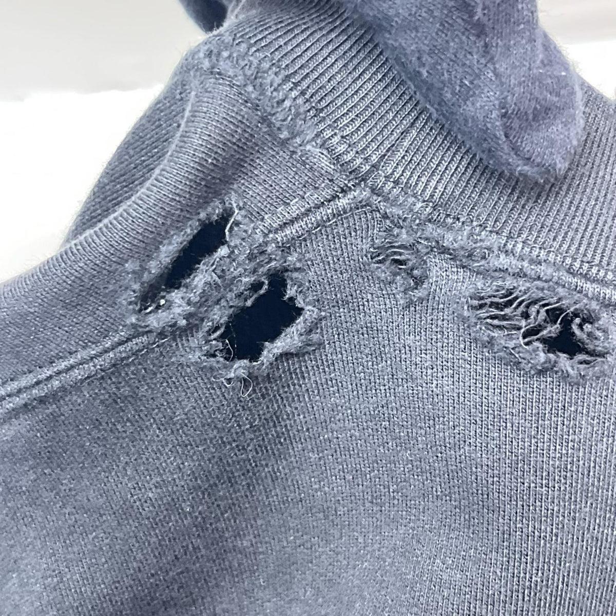 Balenciaga カレッジロゴ クラッシュスウェット ブラック M