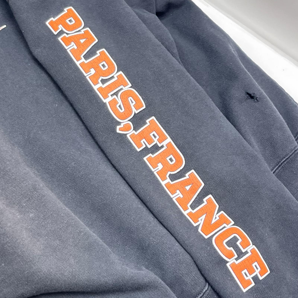 Balenciaga カレッジロゴ クラッシュスウェット ブラック M