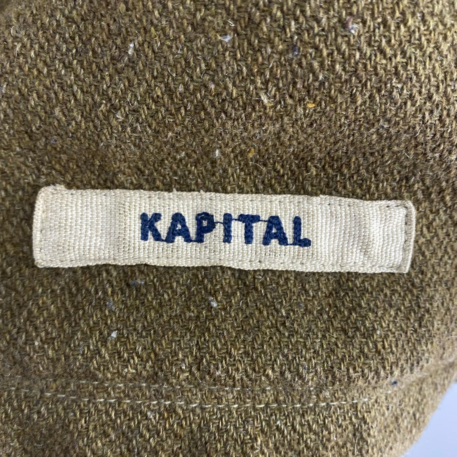 その他アウター KAPITAL CAPITAL期 リネン混 リングコート M カーキ