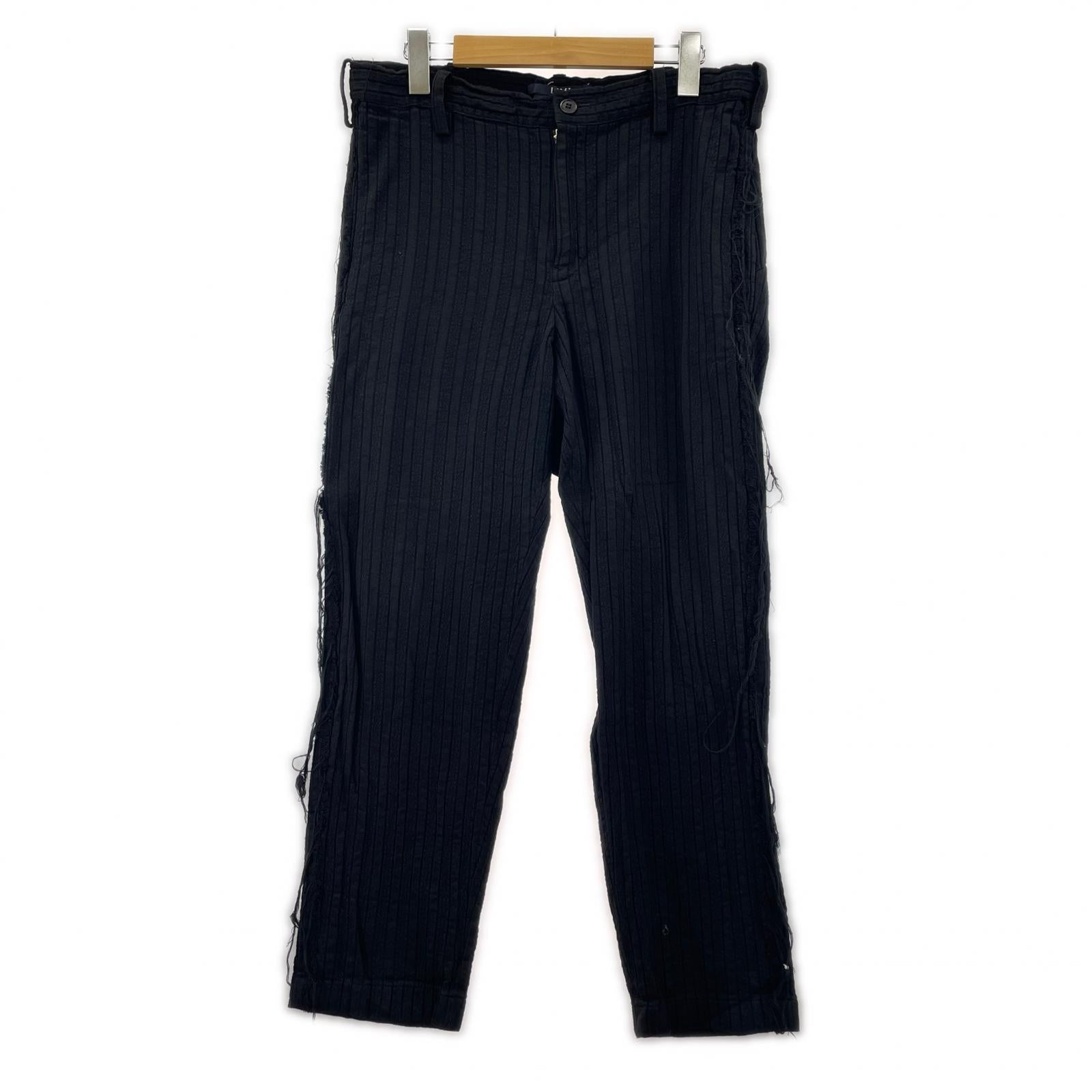 パンツ Stripe cotton pant 黒(S) S ブラック