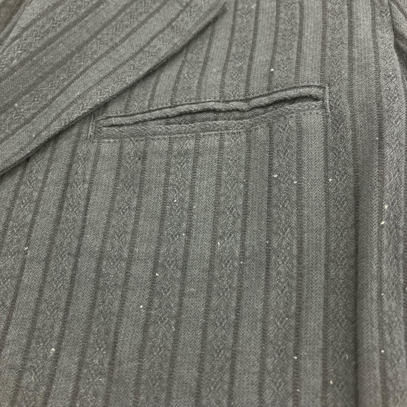 ジャケット Stripe cotton jacket 黒(S) S ブラック