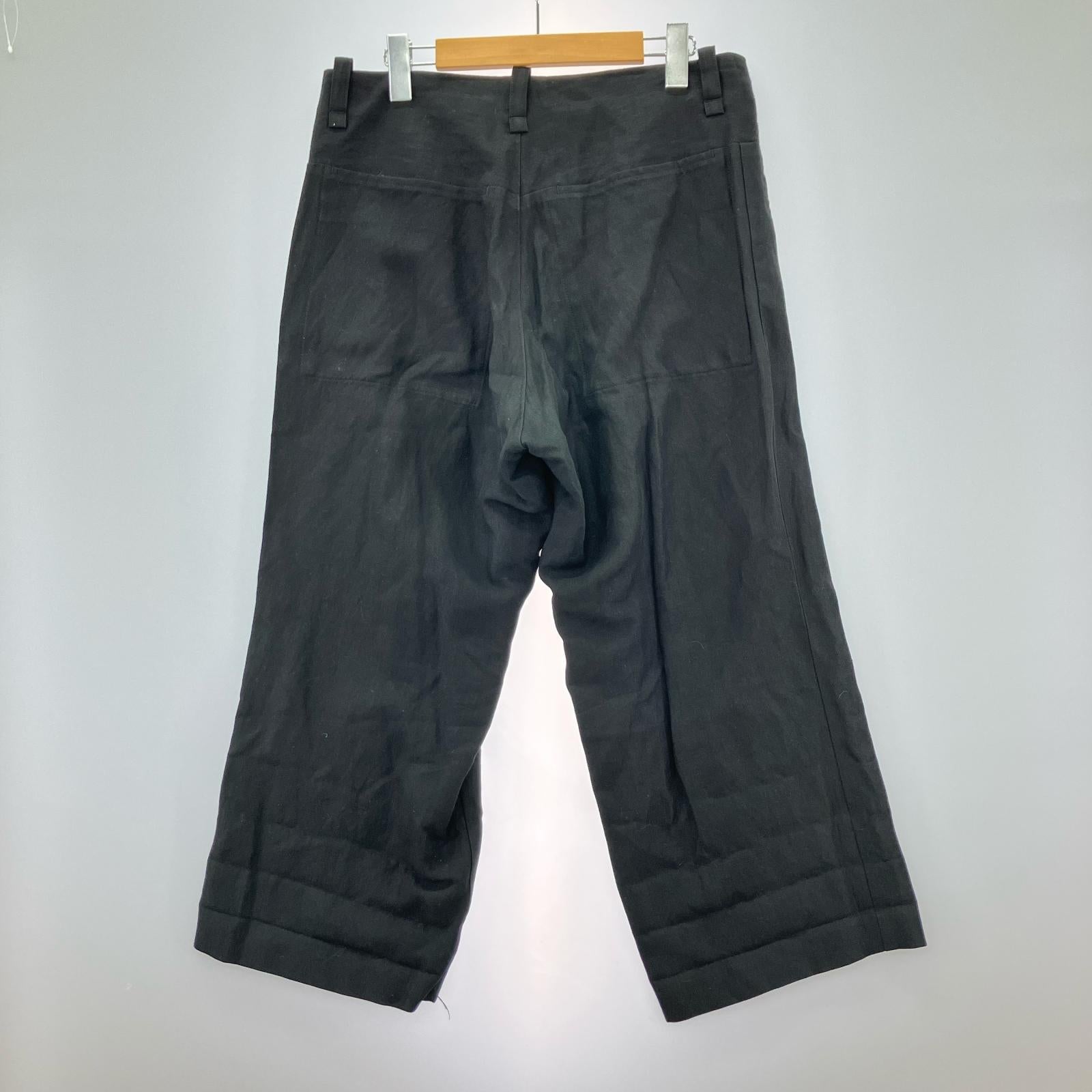 パンツ Cotton linen pant 黒(3) 3 ブラック