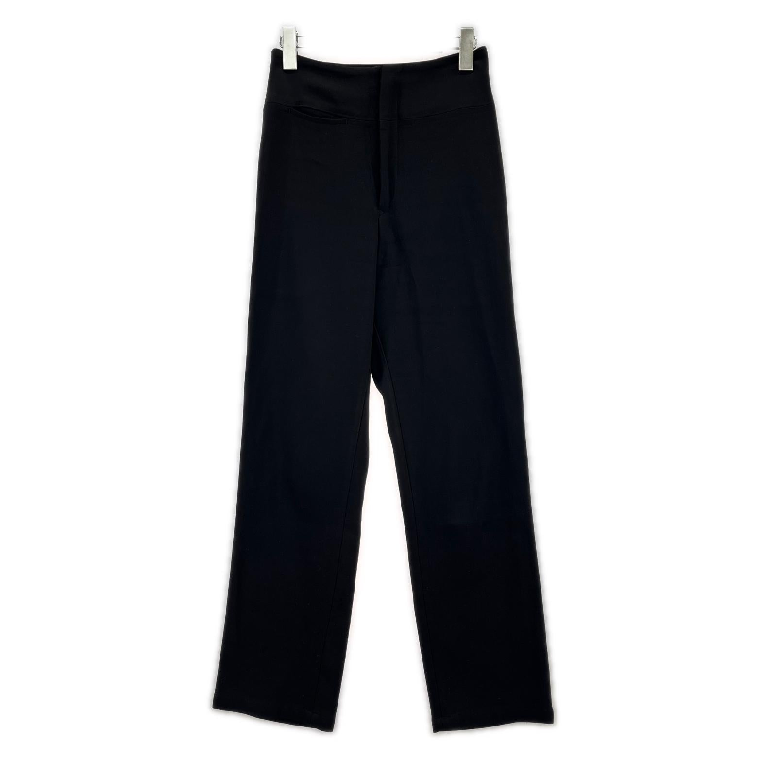 パンツ Straight wool pant 黒(S) S ブラック
