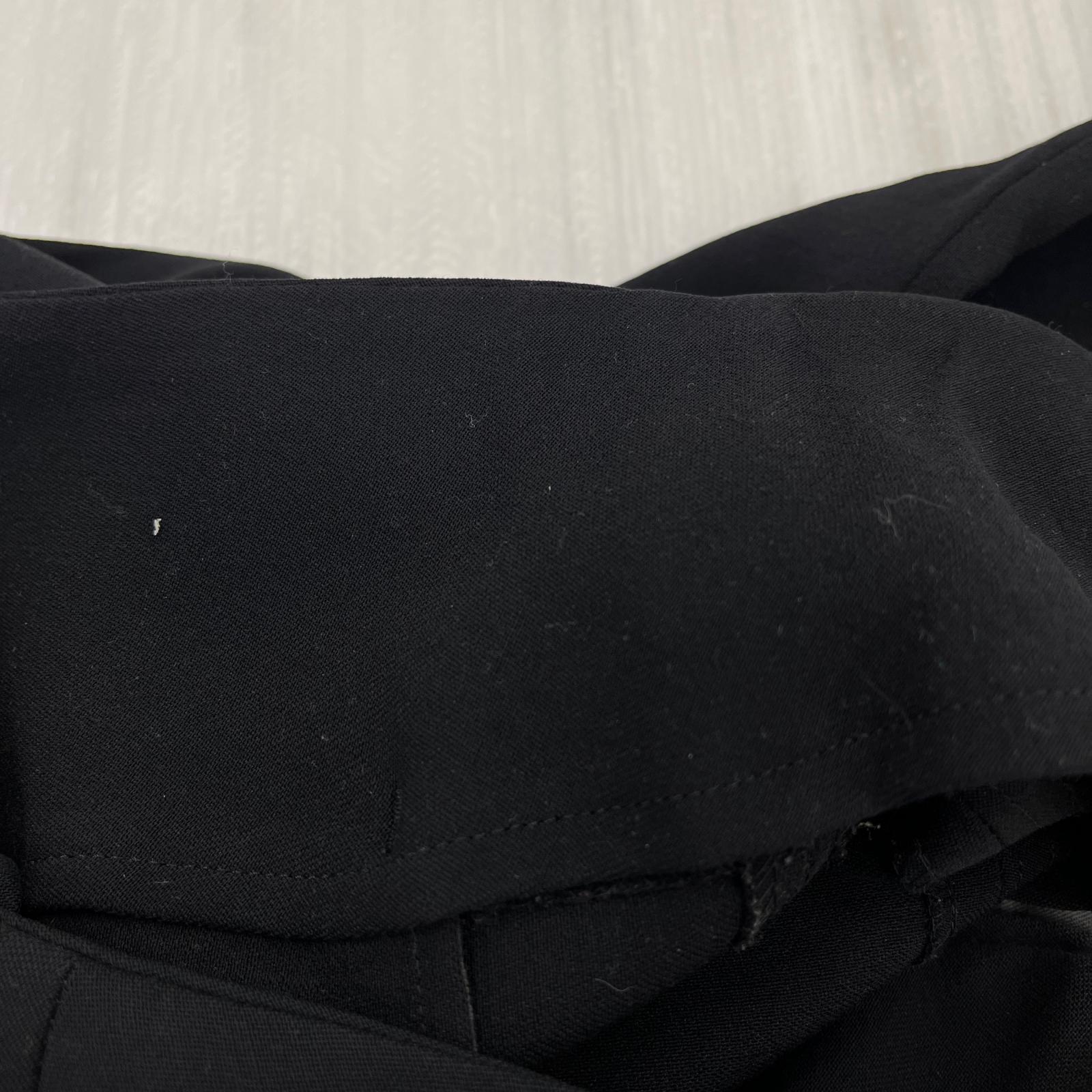 パンツ Straight wool pant 黒(S) S ブラック