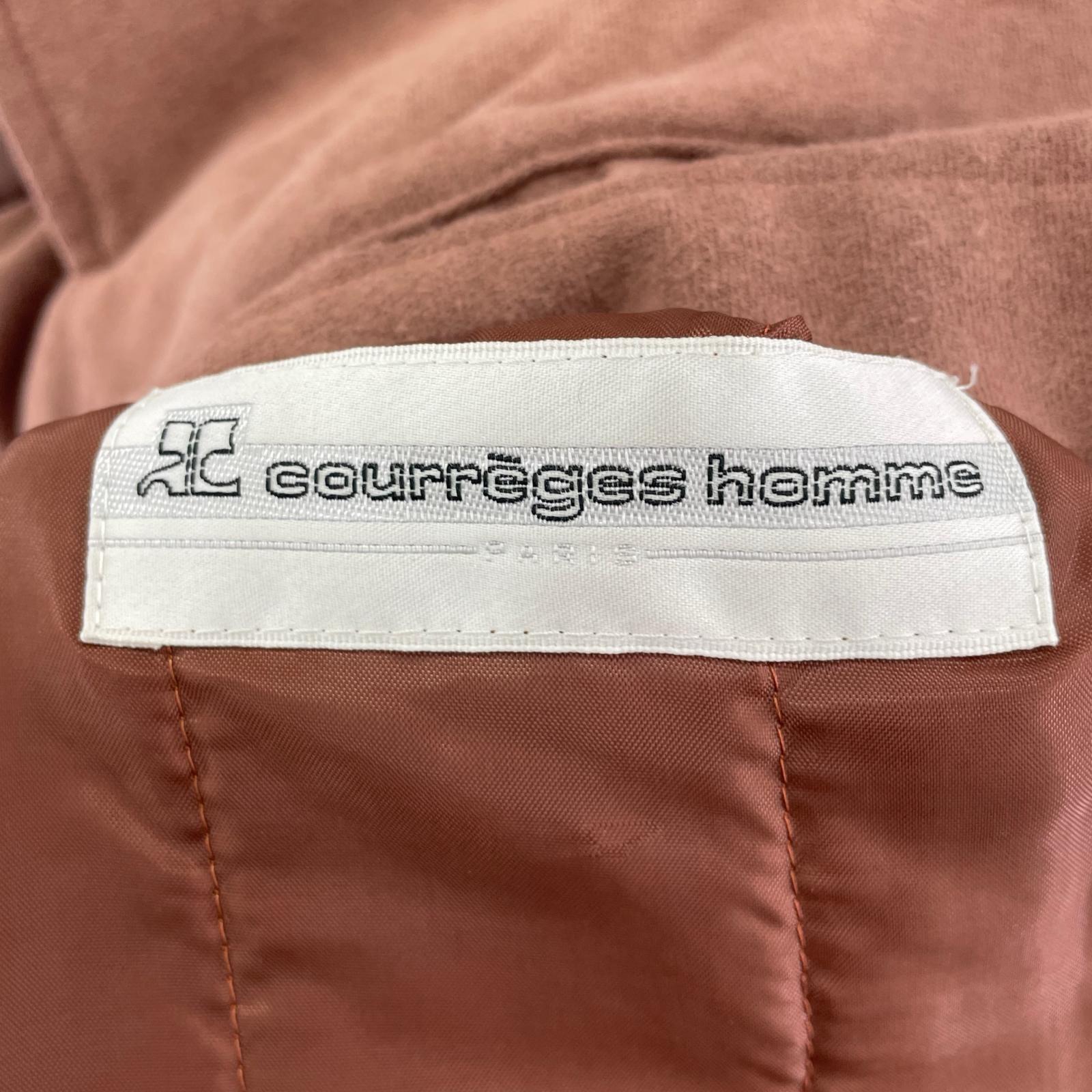ジャケット courreges homme スウェード 2way LL ピンク