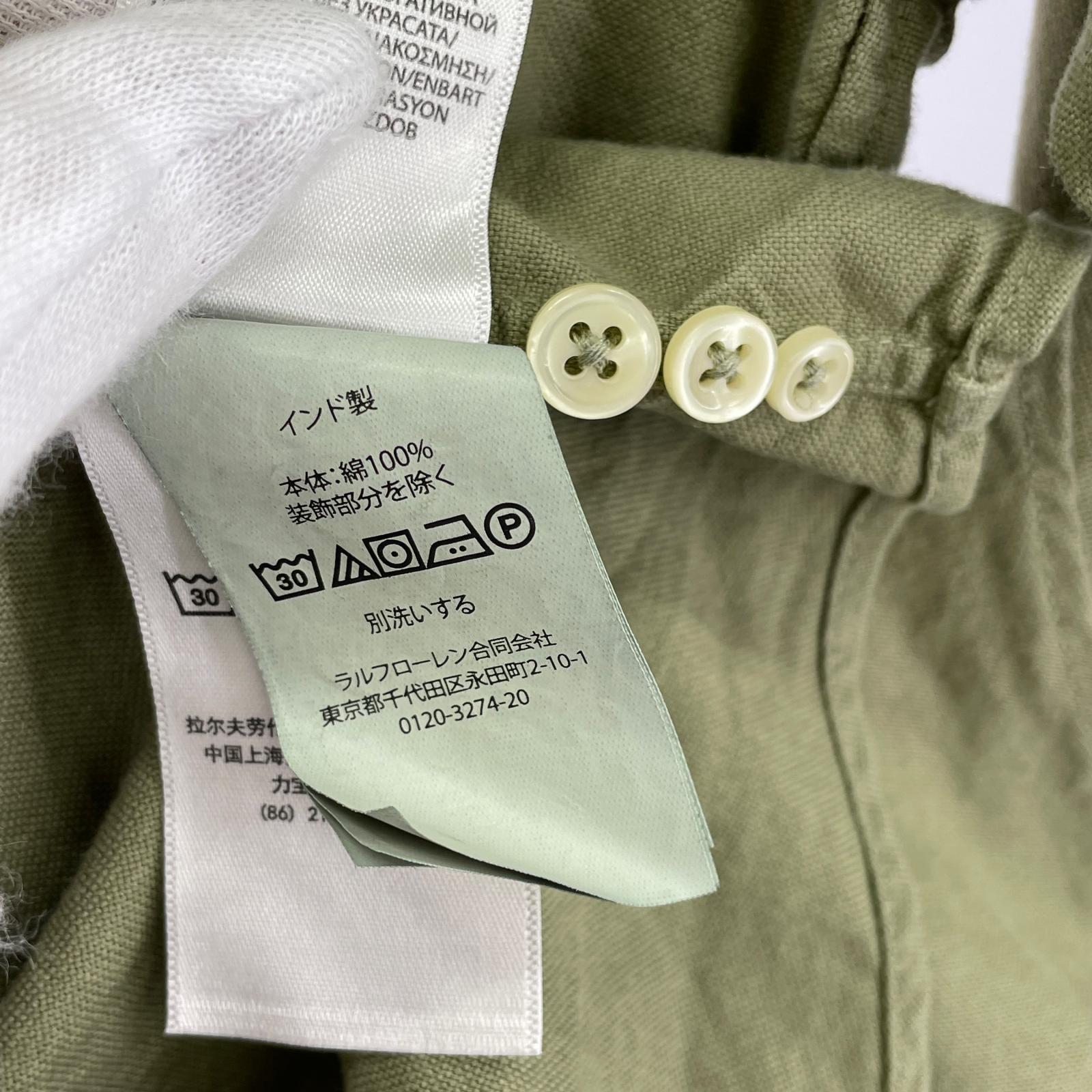 長袖シャツ CLASSIC FIT オレンジポニー刺? カーキ M カーキ