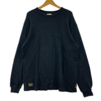 長袖Tシャツ WAFFLE 01 TEE THERMO 172ATDT-CSM17 M ブラック
