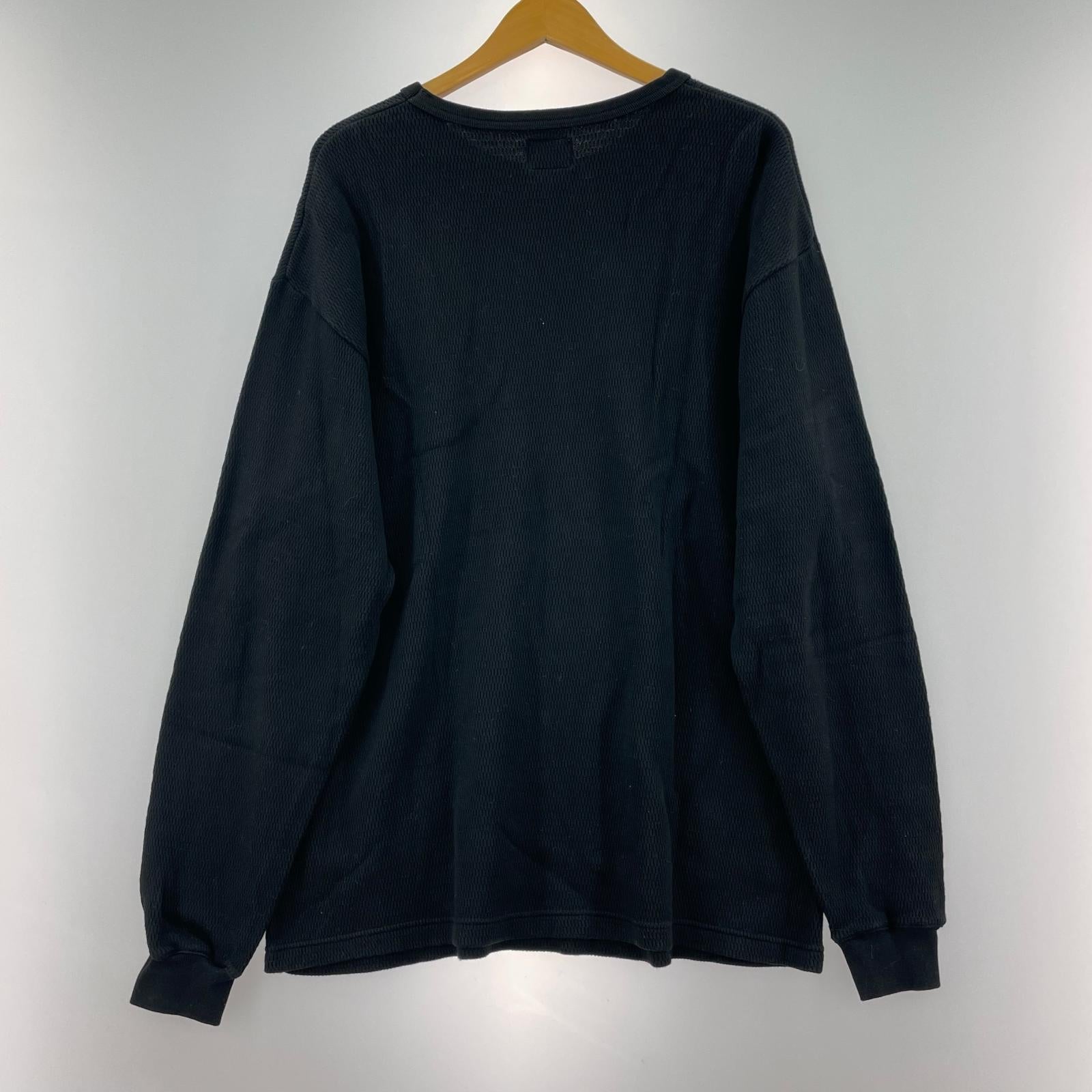 長袖Tシャツ WAFFLE 01 TEE THERMO 172ATDT-CSM17 M ブラック