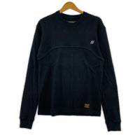 長袖Tシャツ M-WAFFLE/C-CREW.LS 191OKNH-CSM01 (M) M ブラック