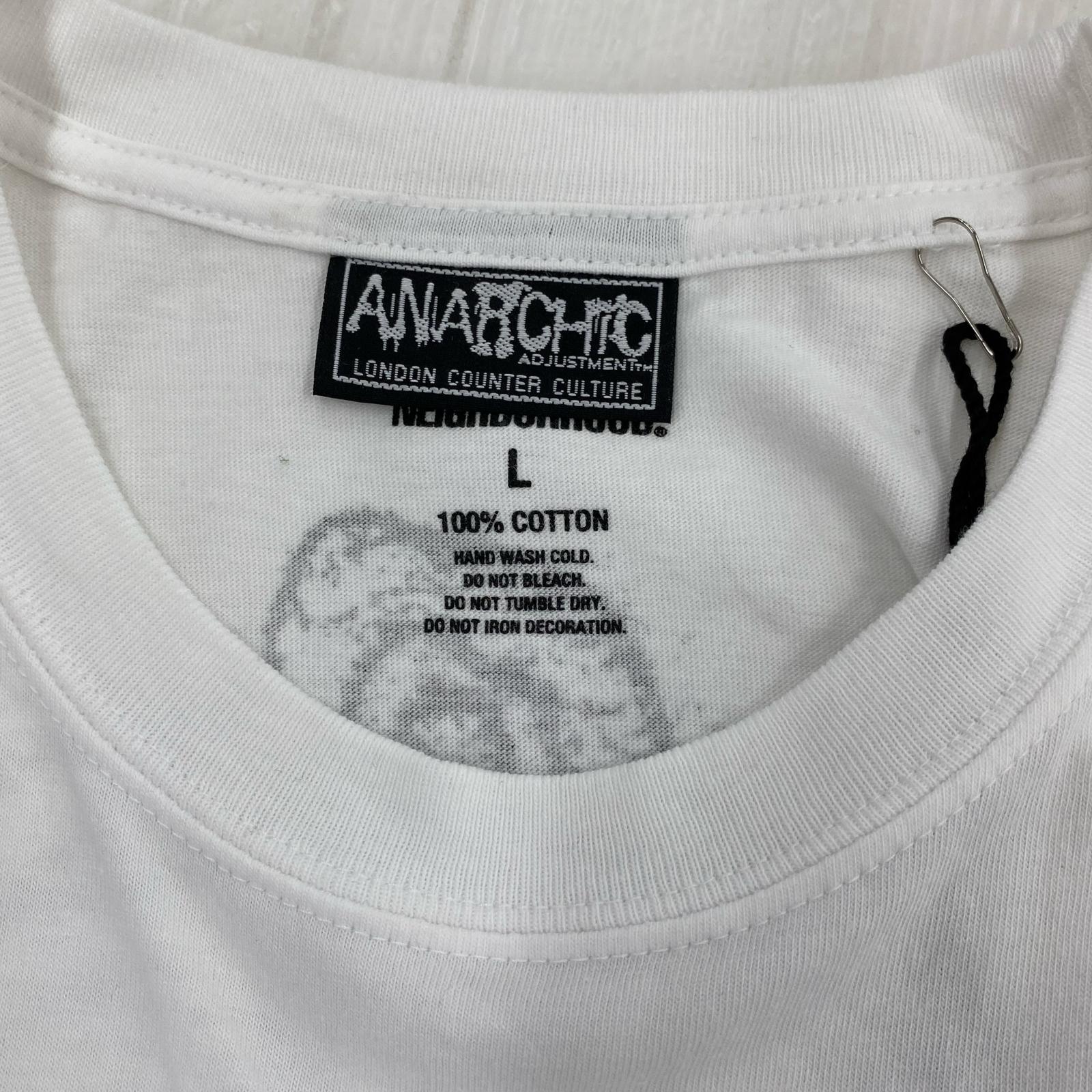 半袖Tシャツ ANARCHIC ADJUSTMENT Tシャツ 242PCAJN-ST02S L ホワイト