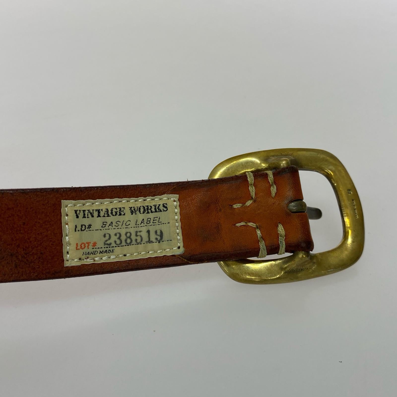 その他アクセサリー ×VINTAGE WORKS ベルト ブラウン