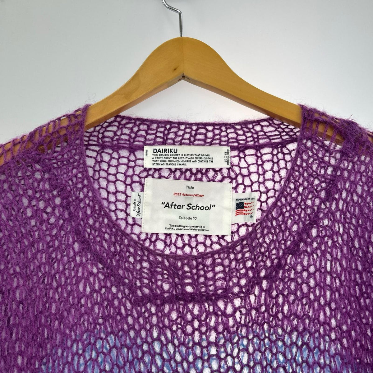 ニット PUNKS Mohair Pullover Knit F フリー マルチカラー