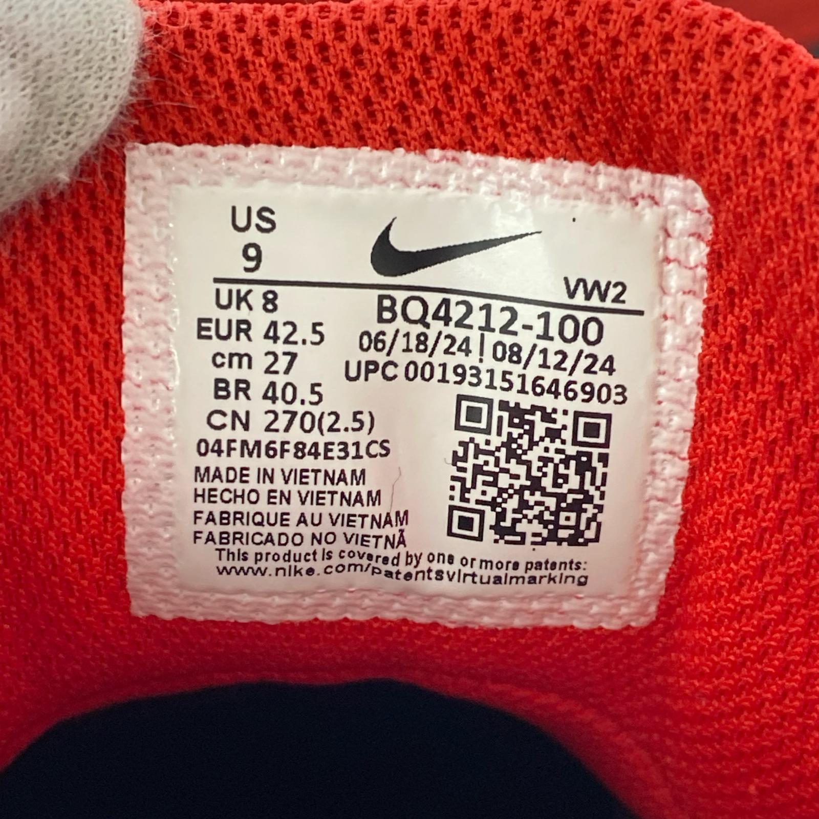 スニーカー NIKE Flight Legacy White/University Red 27㎝ BQ4212-100 27cm (US9 UK8 1/2 EU44)