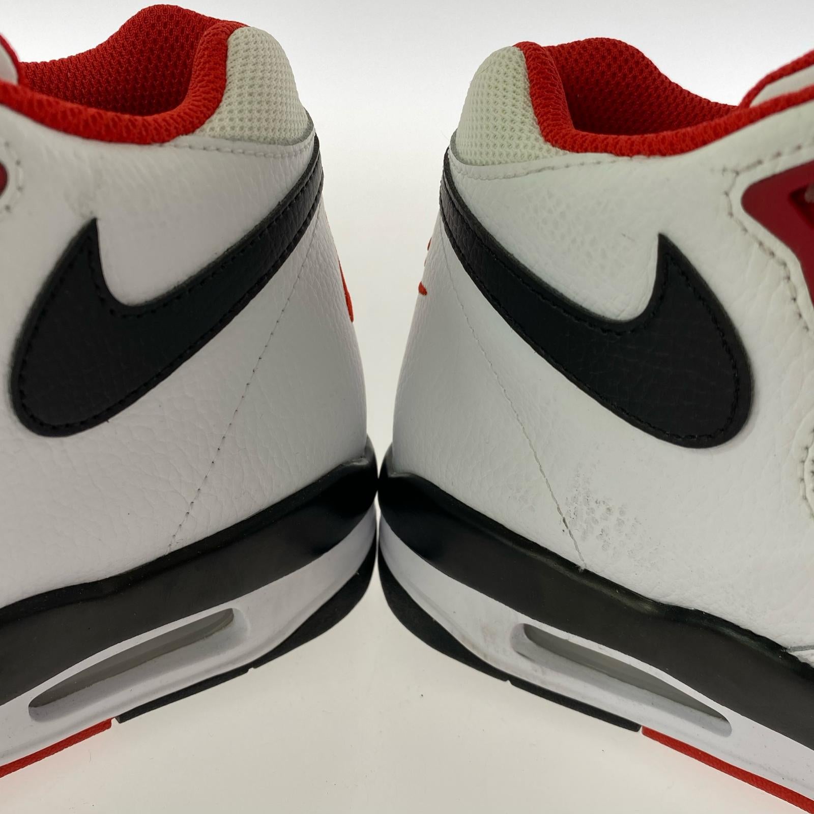 スニーカー NIKE Flight Legacy White/University Red 27㎝ BQ4212-100 27cm (US9 UK8 1/2 EU44)