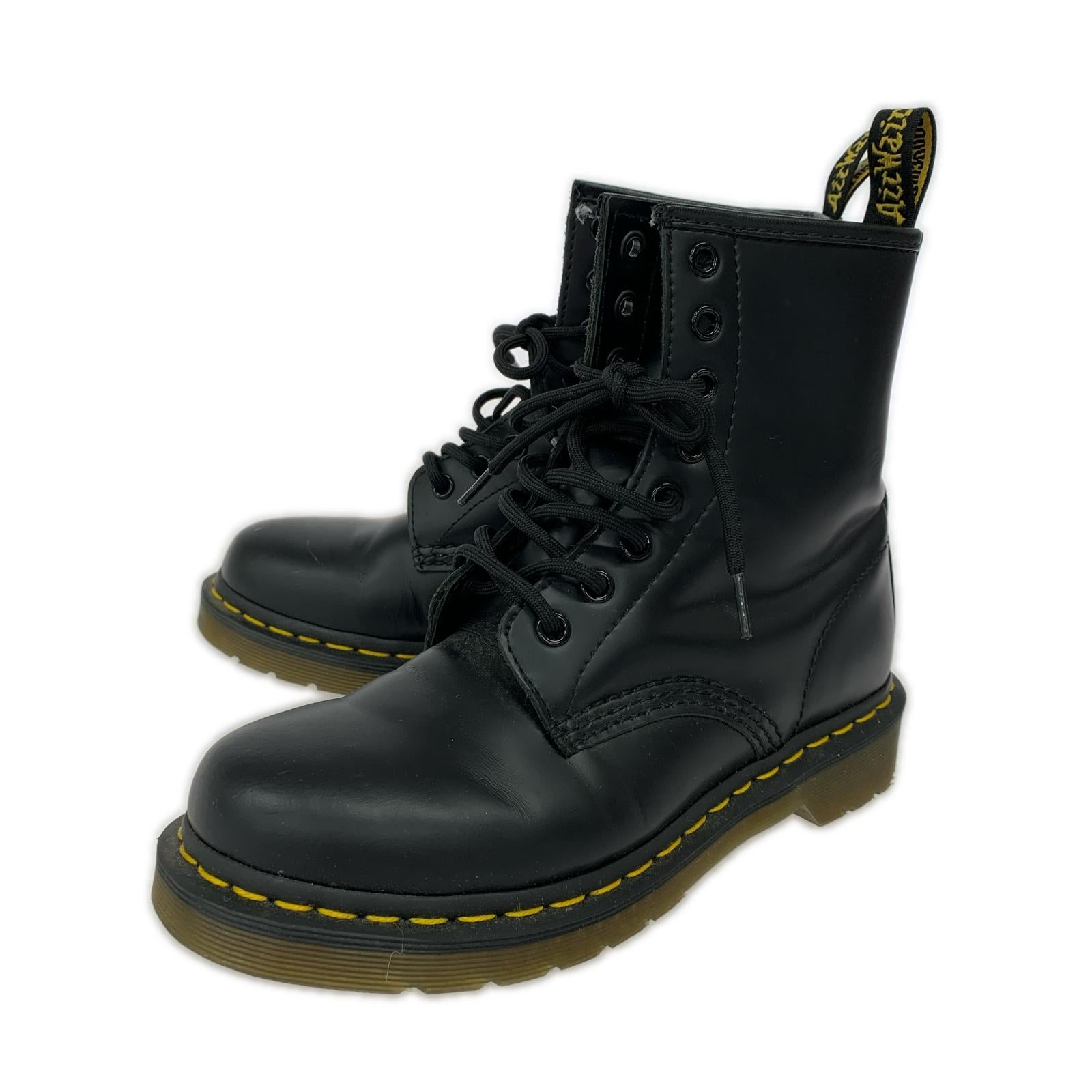 ブーツ Smooth Leather Lace Up Boots 8hole BLK ブラック
