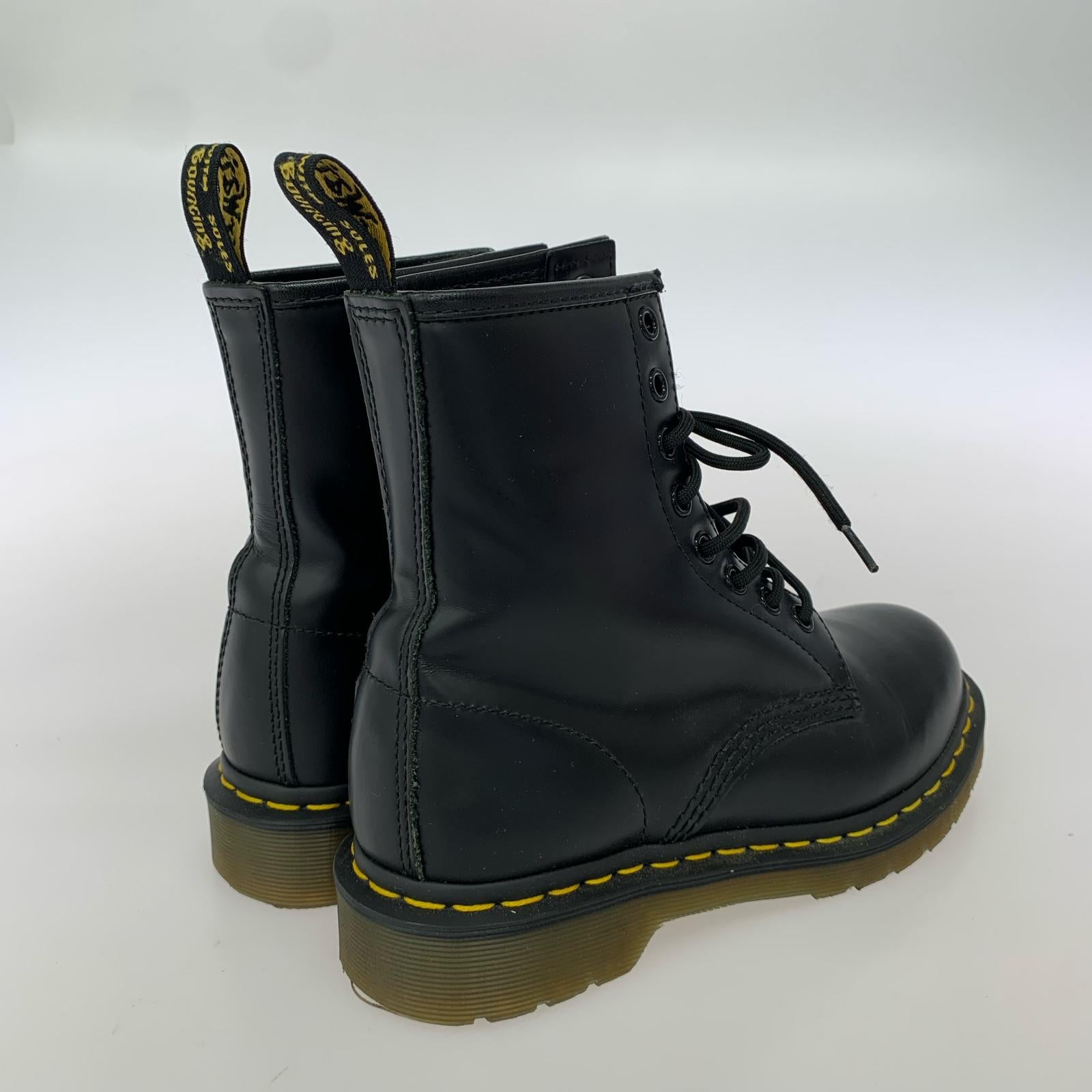 ブーツ Smooth Leather Lace Up Boots 8hole BLK ブラック