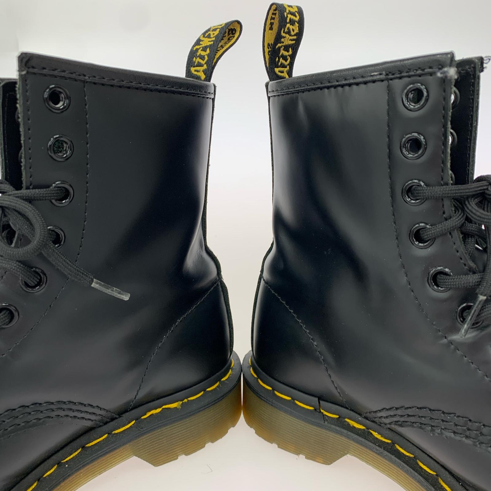ブーツ Smooth Leather Lace Up Boots 8hole BLK ブラック