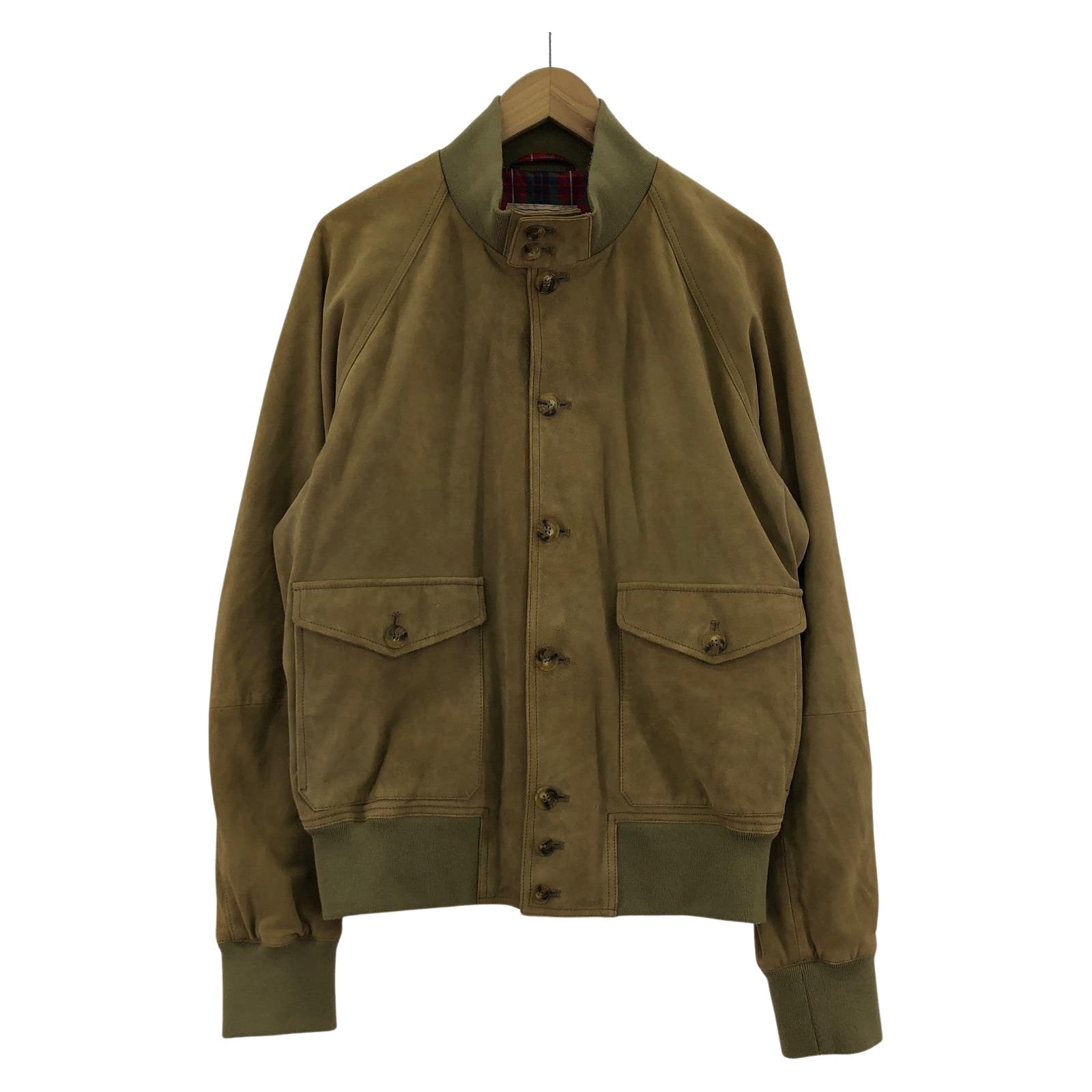 ジャケット BARACUTA スエードレザー G9 ハリントンジャケット バーク(42) 42 ブラウン