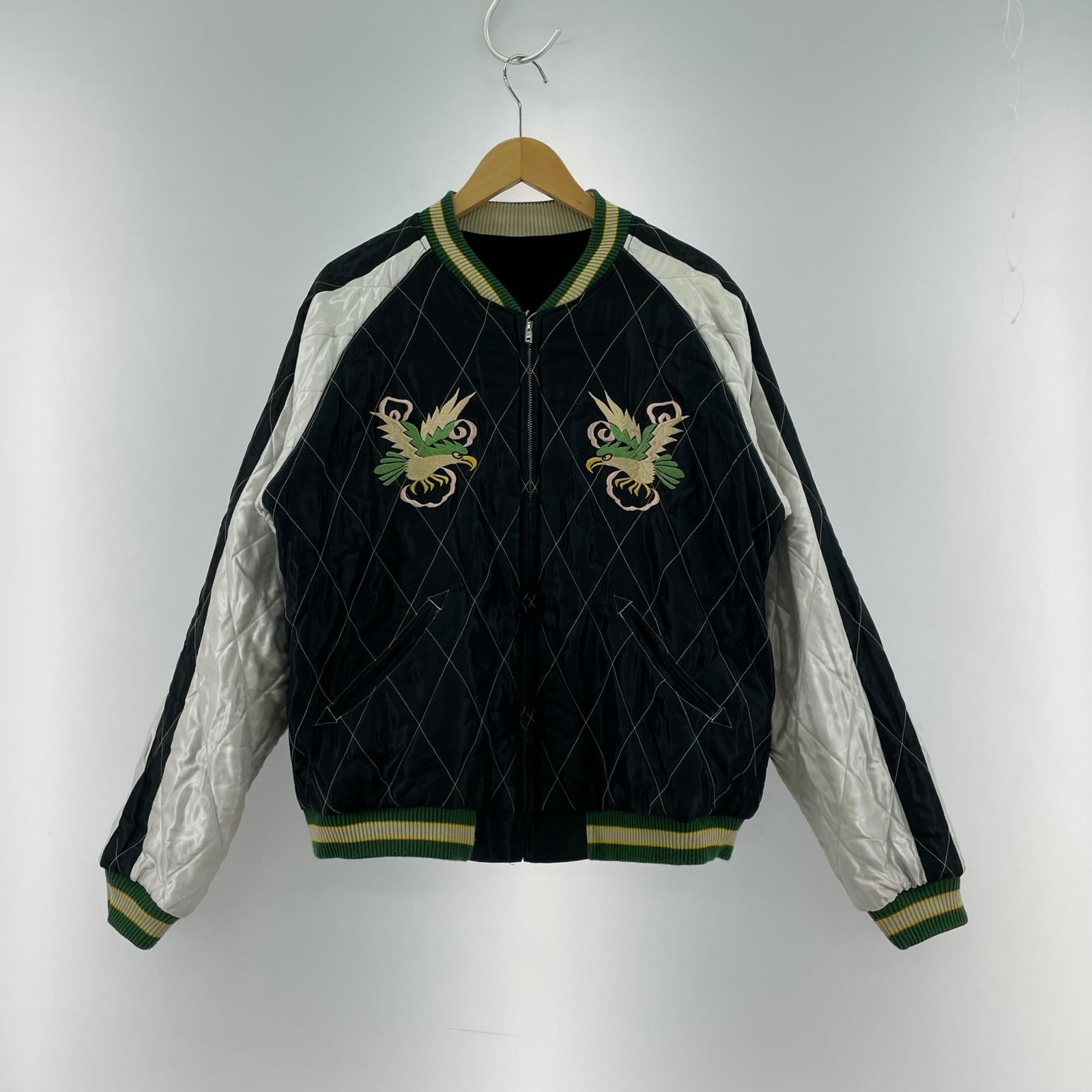ブルゾン 別珍 スーベニアジャケット SPIDERWEB, SNAKE & SKULL ブラック