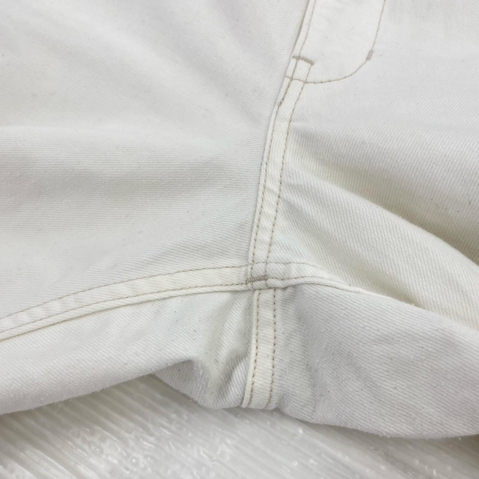 デニムパンツ NEIGHBORHOOD DENIM PAINTER PANTS デニムペインターパンツ L ホワイト L ホワイト