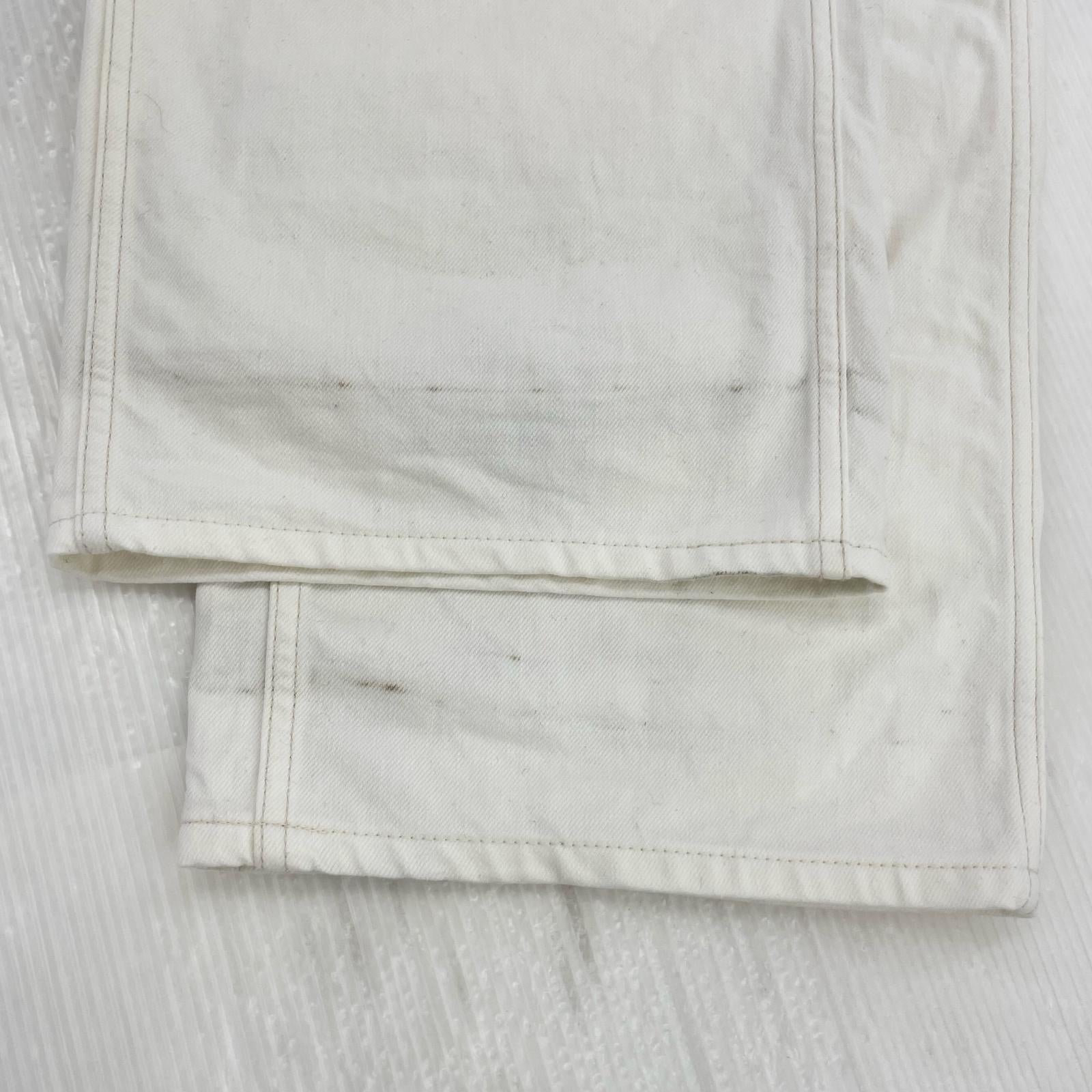 デニムパンツ NEIGHBORHOOD DENIM PAINTER PANTS デニムペインターパンツ L ホワイト L ホワイト