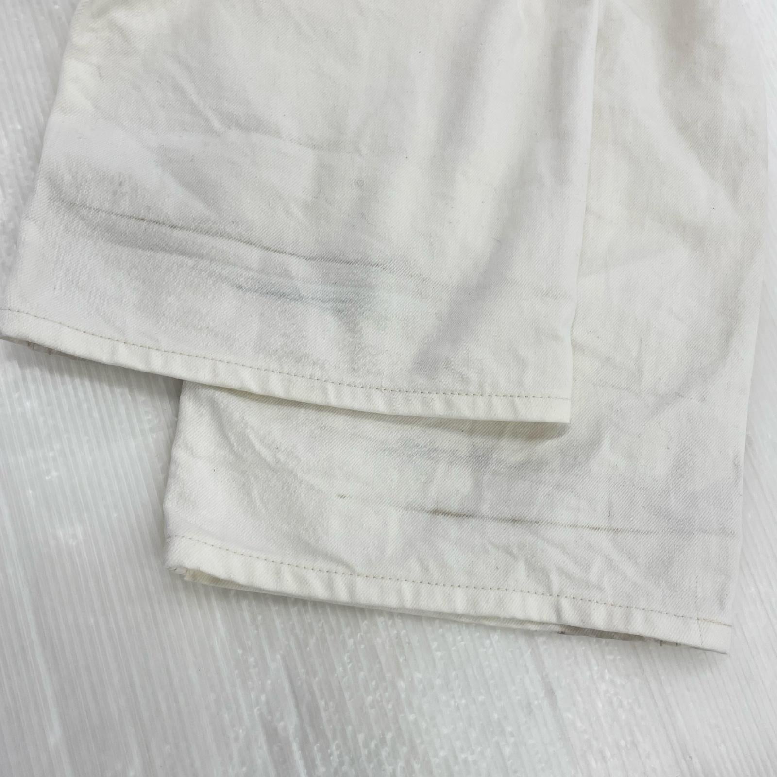 デニムパンツ NEIGHBORHOOD DENIM PAINTER PANTS デニムペインターパンツ L ホワイト L ホワイト