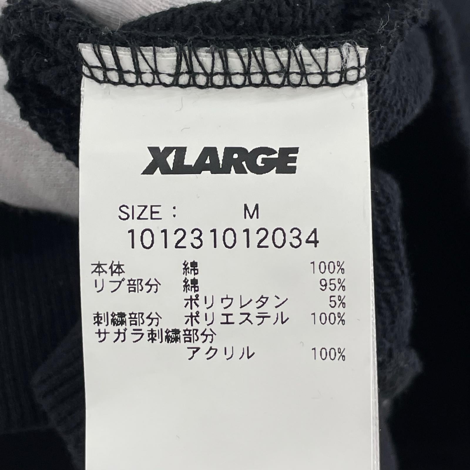パーカー XLARGE DAISY ZIP HOODED SWEAT ジップフーディ M ブラック M ブラック