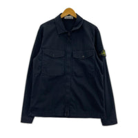 ジャケット STONE ISLAND 24AW GARMENT DYED SHIRT ガーメントダイシャツジャケット M ネイビー M ネイビー