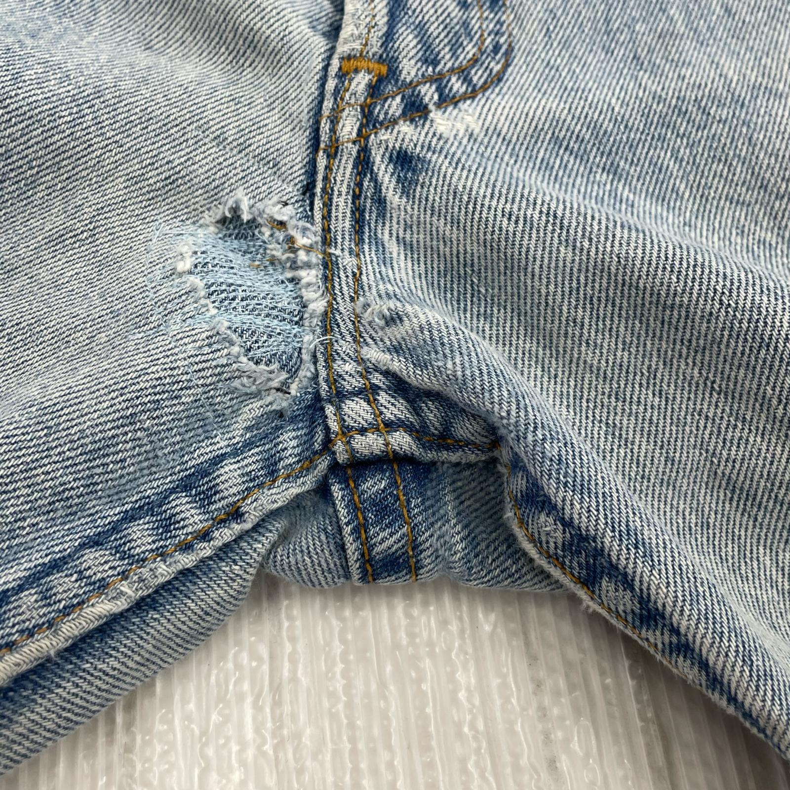 デニムパンツ '96 USA製 501 W33 BLU 33 ブルー