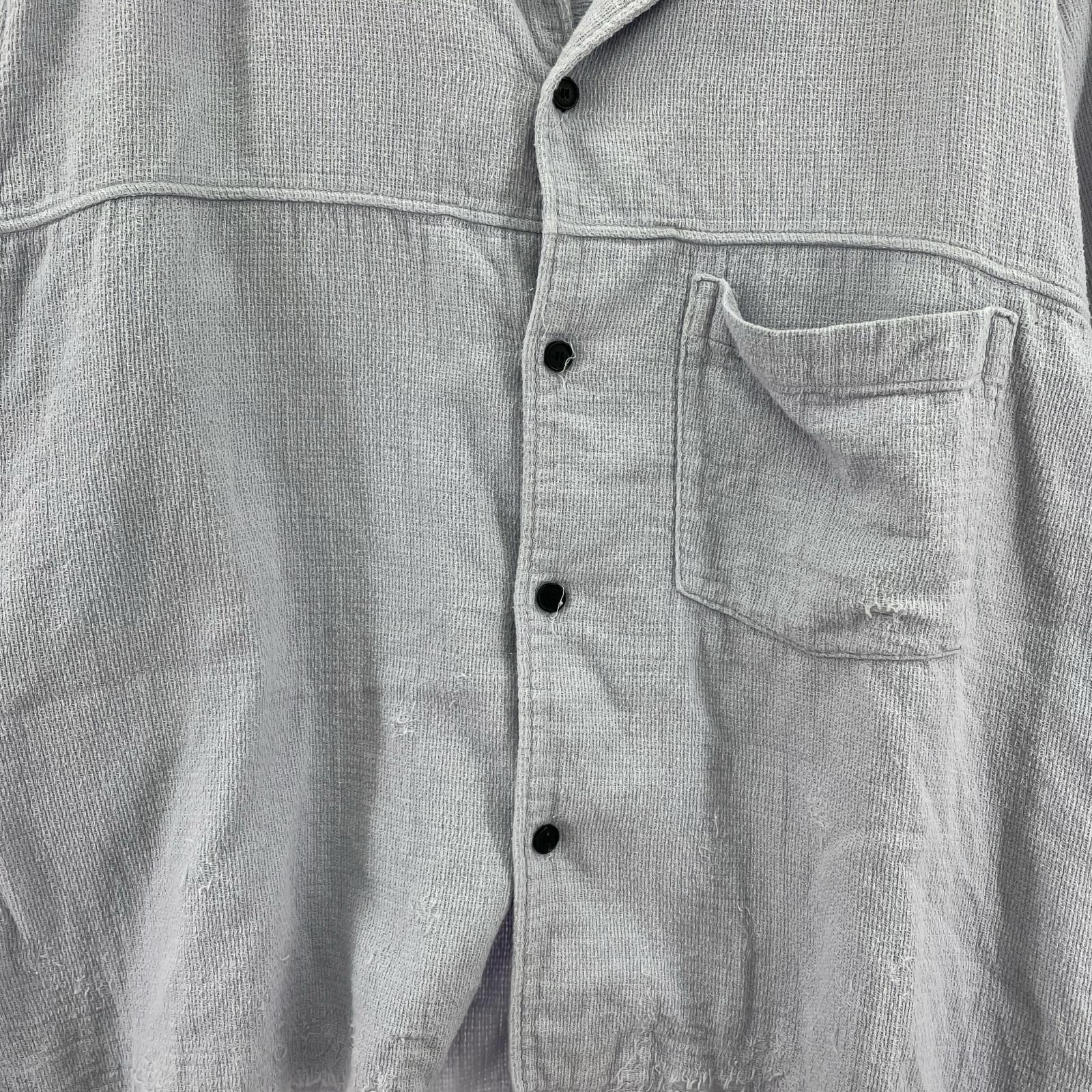 長袖シャツ ANCELLM DOUBLEGAUZE SHIRT シャツジャケット 1 ラベンダー