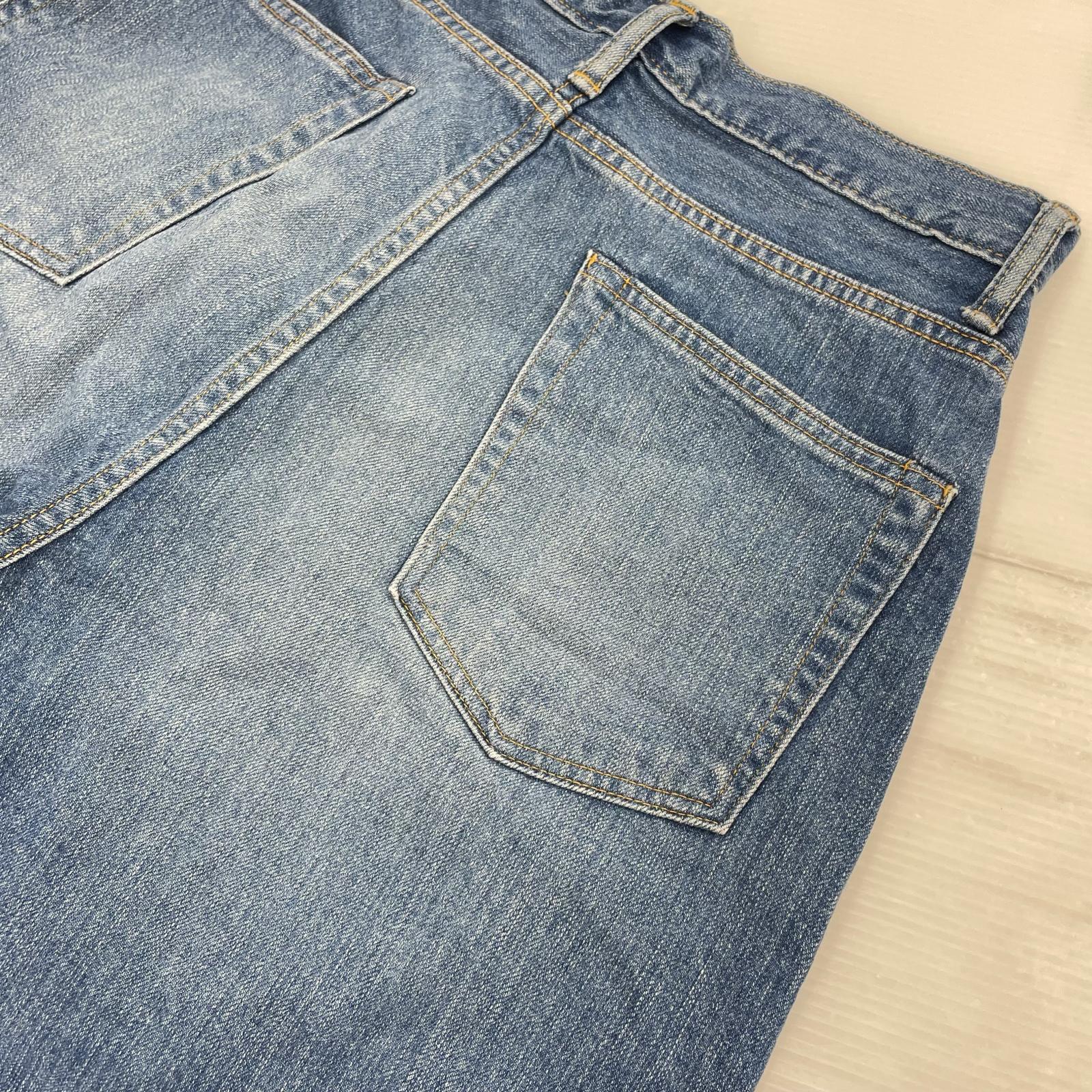 デニムパンツ CIOTA スビンコットン11.5oz ハイウエストデニムパンツ 28 ブルー 28 ブルー