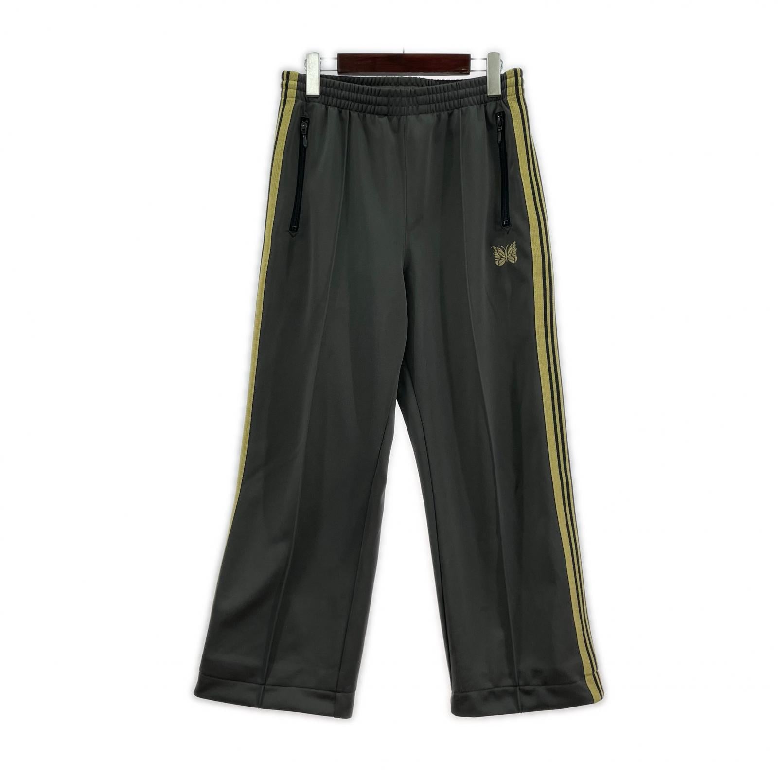 パンツ Needles STUDIOUS別注 TRACK PANTS トラックパンツ S グレー×ベージュ S