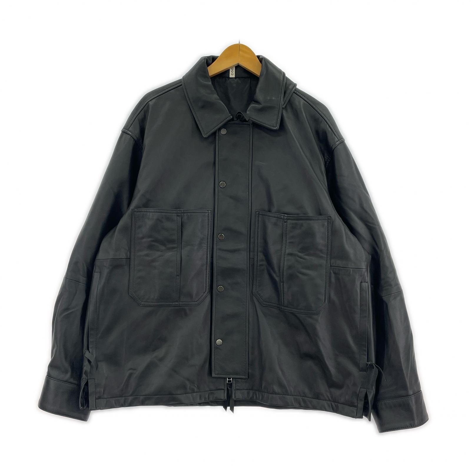 ジャケット CCU COVERALL SHIRT レザージャケット 2 ブラック 2 ブラック
