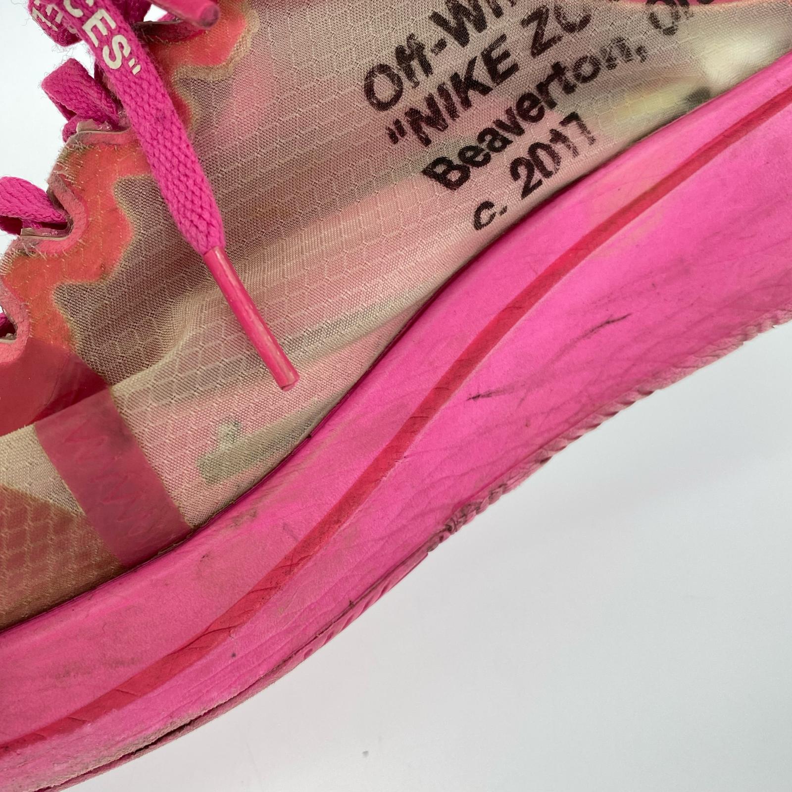 スニーカー Off-White × Nike Zoom Fly "Pink" 26.5cm 26.5cm (US8 1/2 UK8 EU43) ピンク
