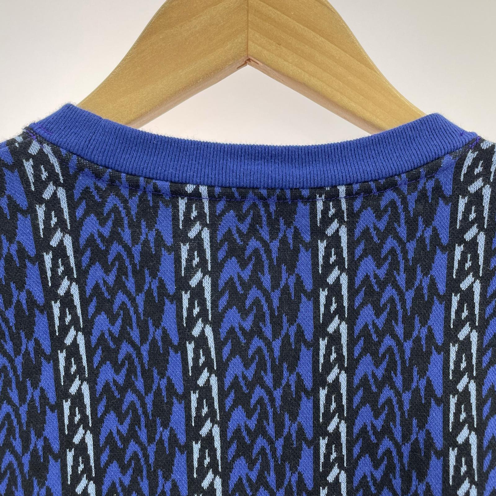 長袖Tシャツ BDY/LS/COTTON.TEXTILE.SIGN 241ATDT-CSM16 2 ブルー