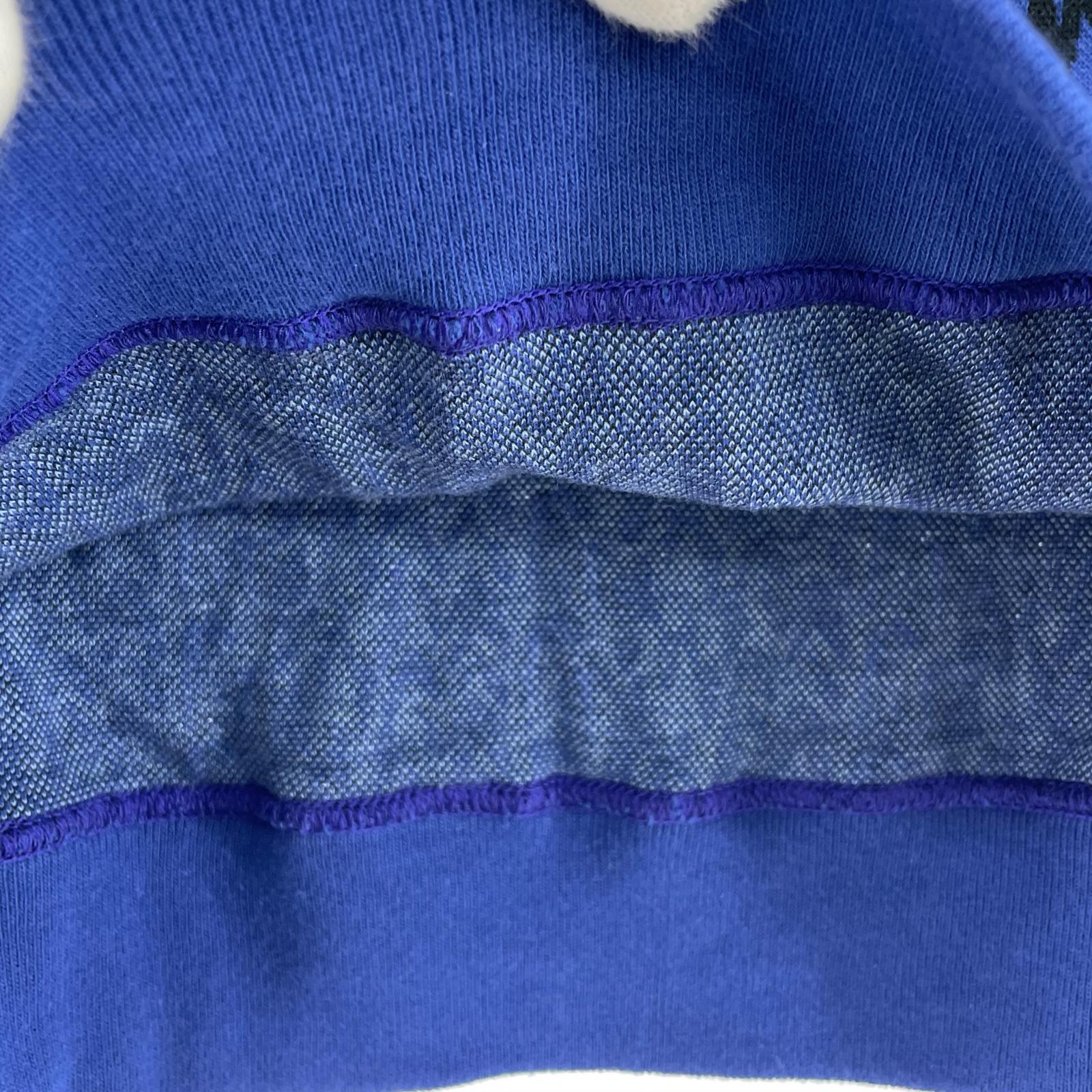 長袖Tシャツ BDY/LS/COTTON.TEXTILE.SIGN 241ATDT-CSM16 2 ブルー