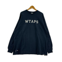 長袖Tシャツ COLLEGE LS COTTON 232ATDT-LTM04S(3) ネイビー ネイビー