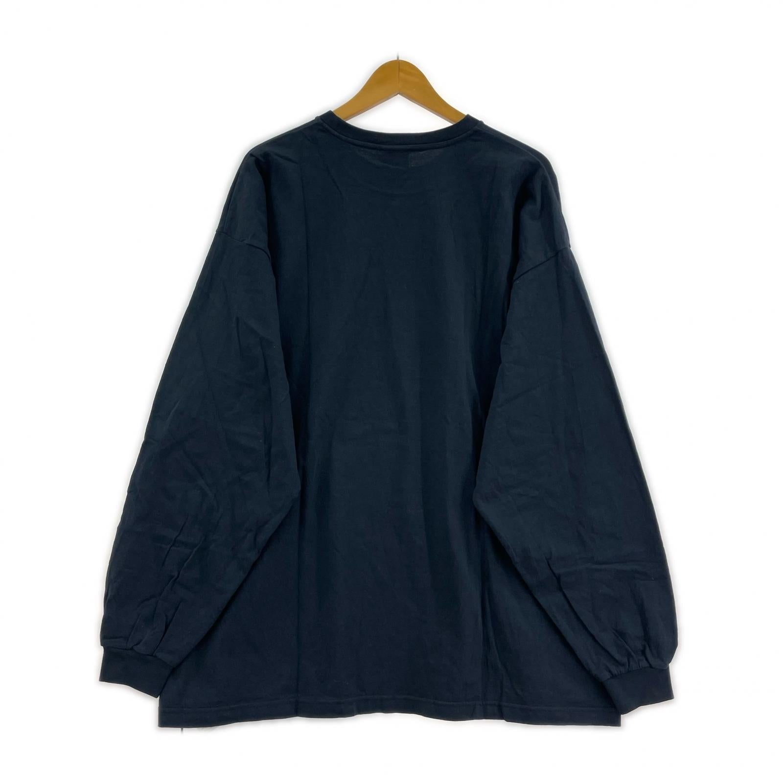 長袖Tシャツ COLLEGE LS COTTON 232ATDT-LTM04S(3) ネイビー ネイビー