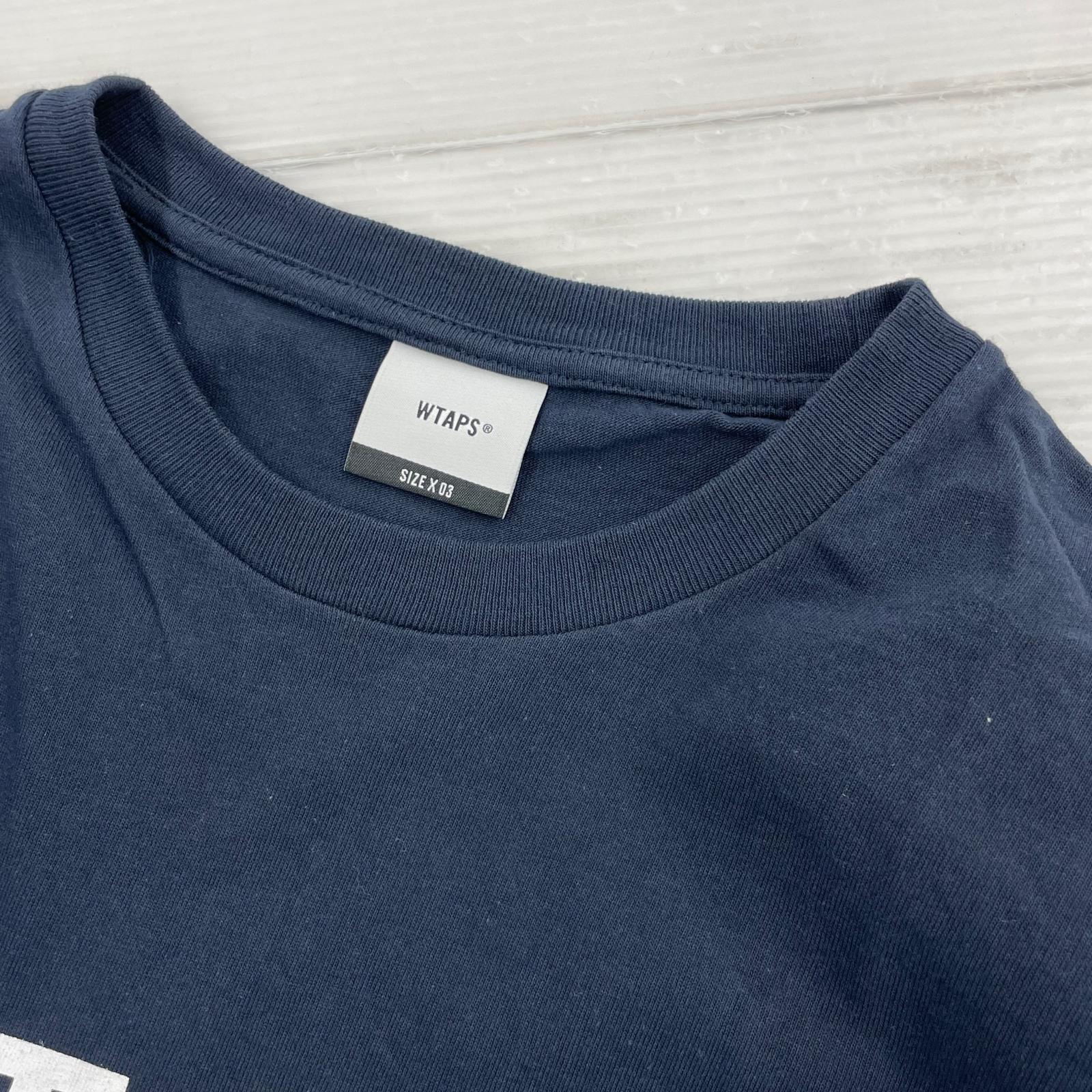 長袖Tシャツ COLLEGE LS COTTON 232ATDT-LTM04S(3) ネイビー ネイビー