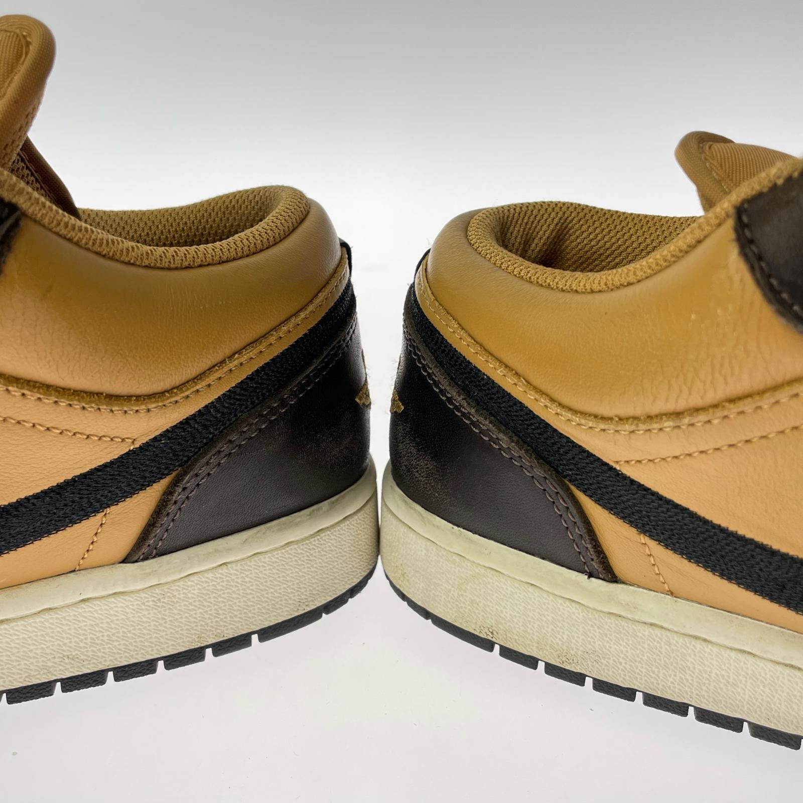 スニーカー AIR JORDAN 1 LOW SE FLAX (28.5cm) 28.5cm (US10 1/2 UK10 EU47) ブラウン