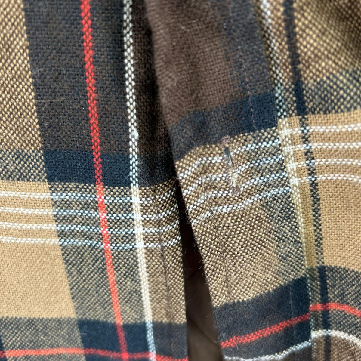 長袖シャツ lumber jack ウールチェックシャツ ブラウン L ブラウン