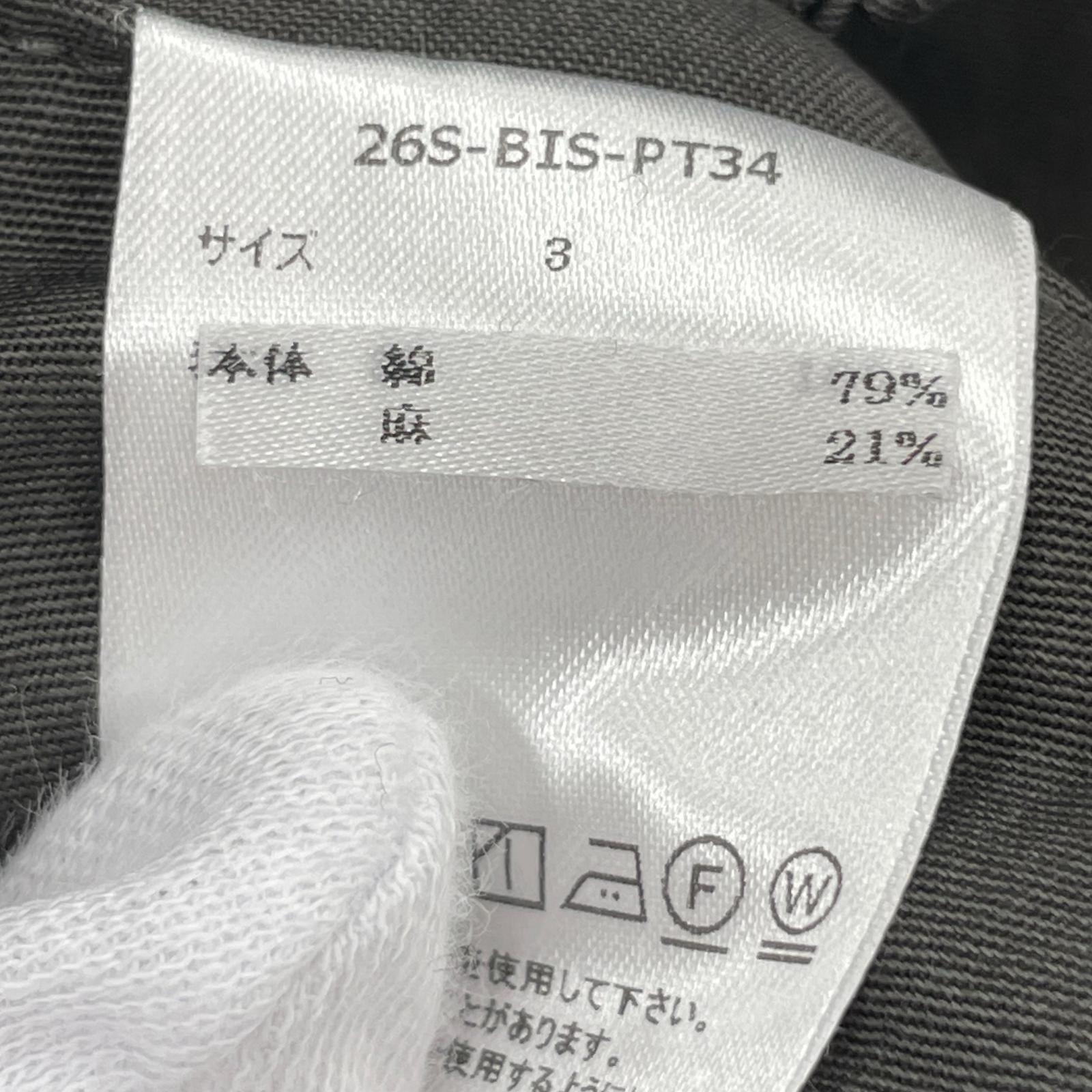 パンツ BISOWN 26SS COTTON LINEN M43 TROUSERS 3 カーキ 3 カーキ