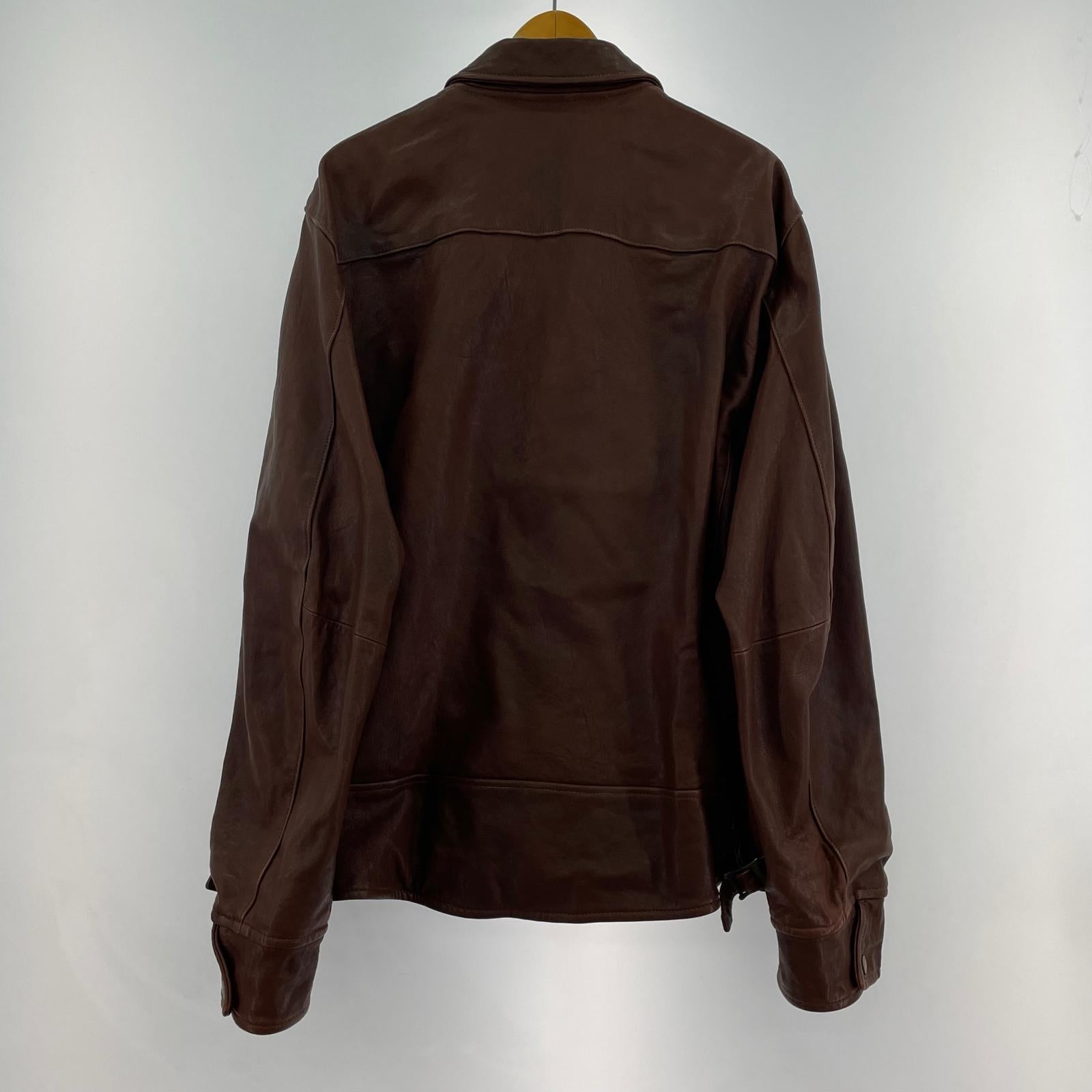 レザージャケット Armed Forces Manufacturer 2XL ブラウン