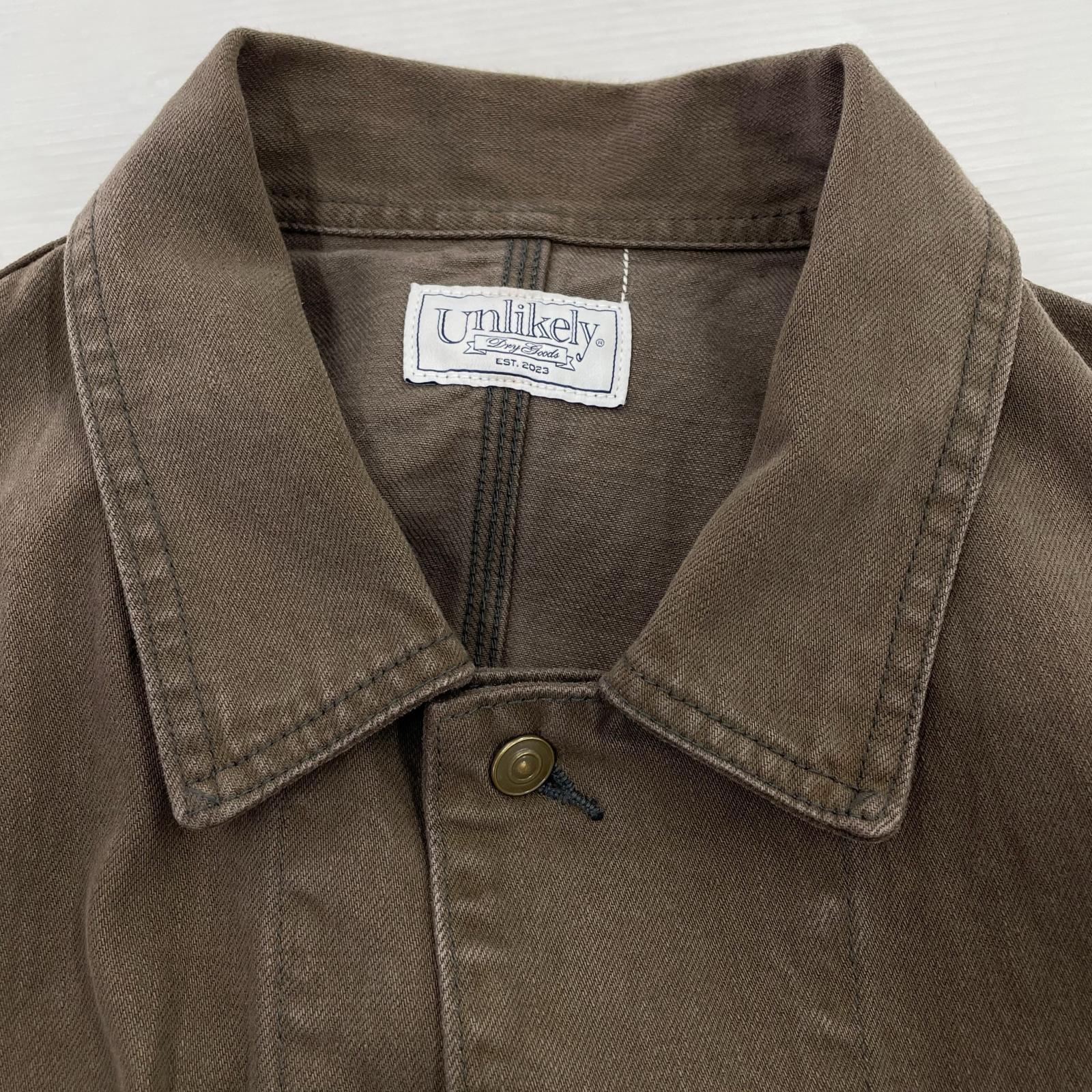 ジャケット Unlikely 26SS Chore Jacket Color Denim カバーオール L ブラウン L ブラウン