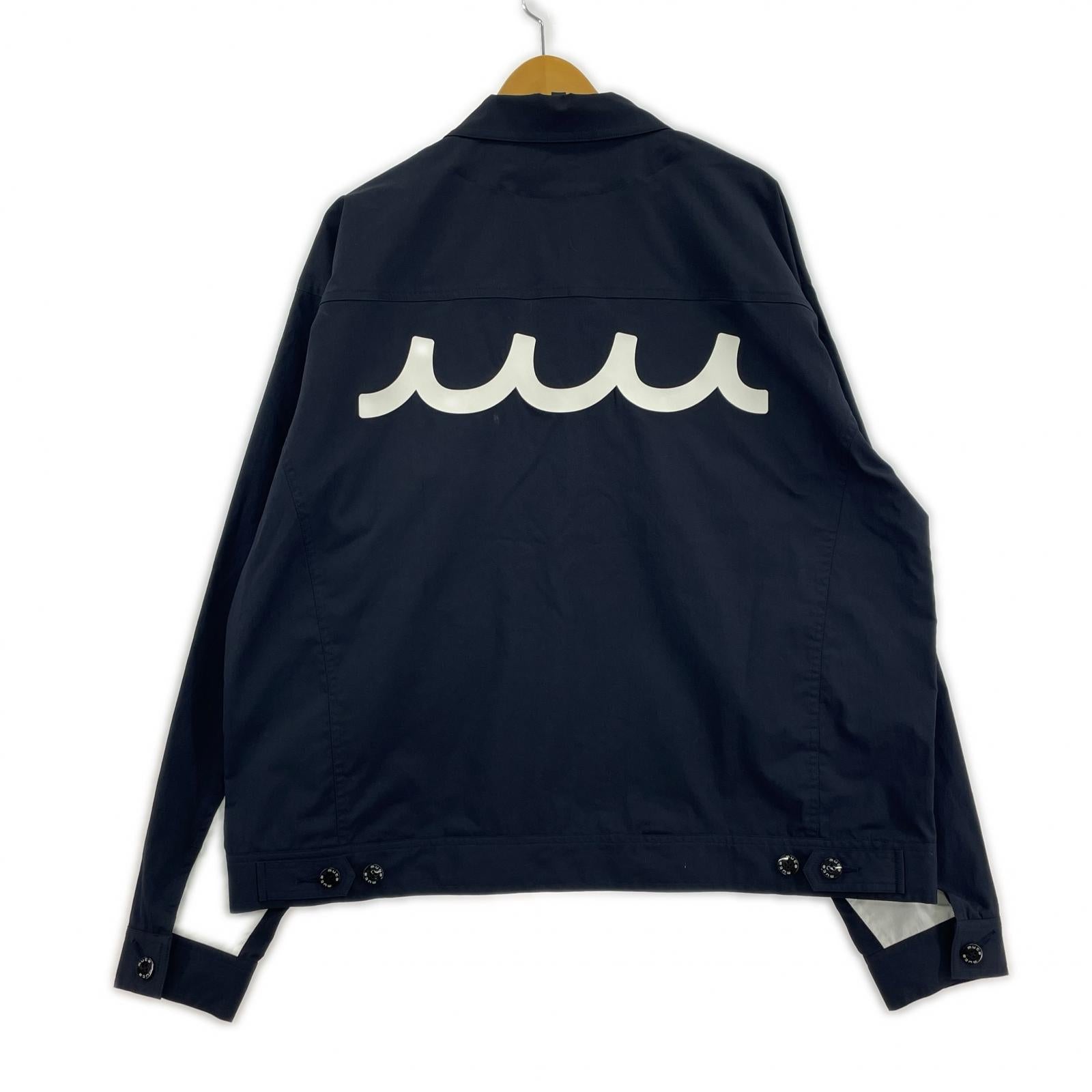 ジャケット muta×ACANTHUS ミリタリーシャツジャケット 紺 L ネイビー