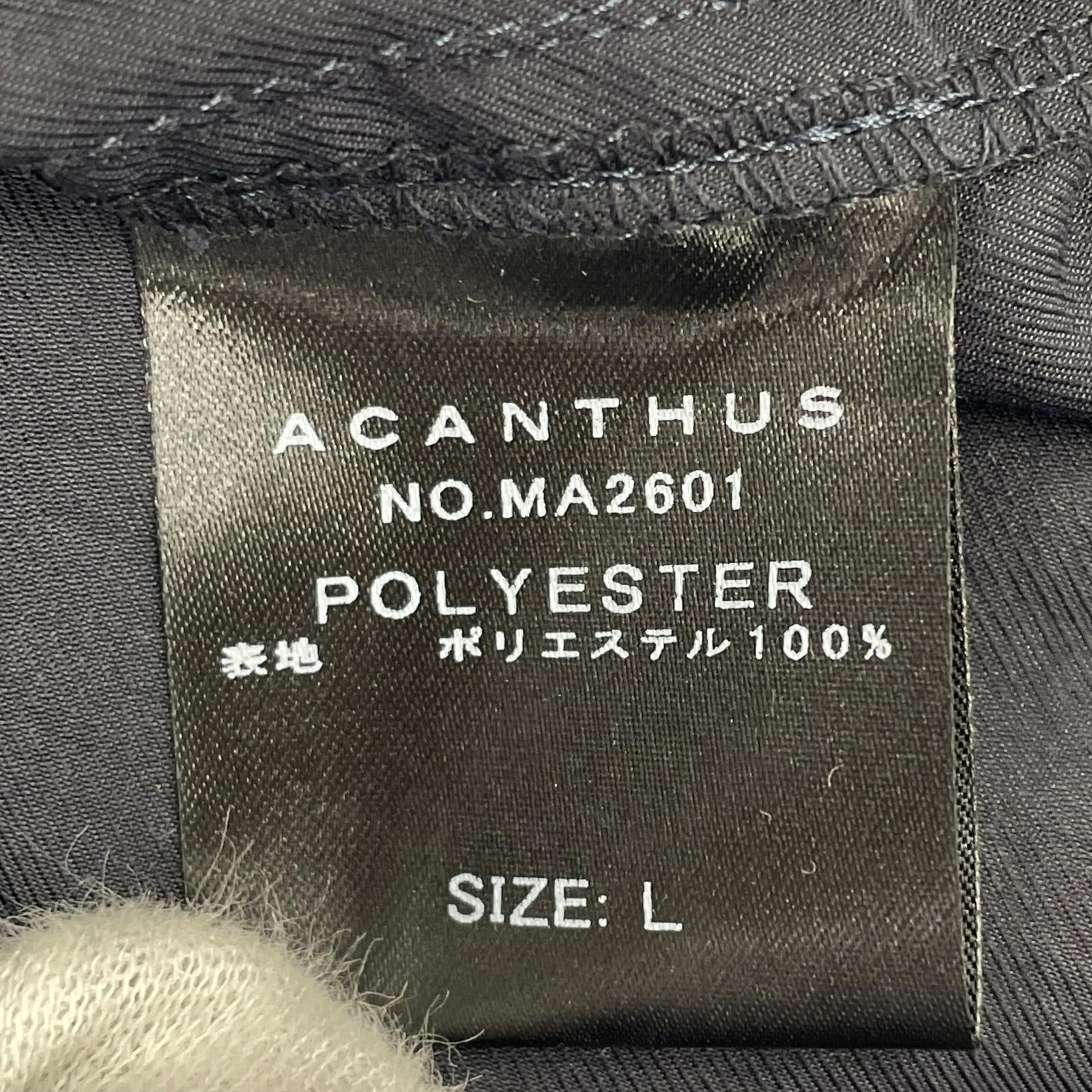 ジャケット muta×ACANTHUS ミリタリーシャツジャケット 紺 L ネイビー