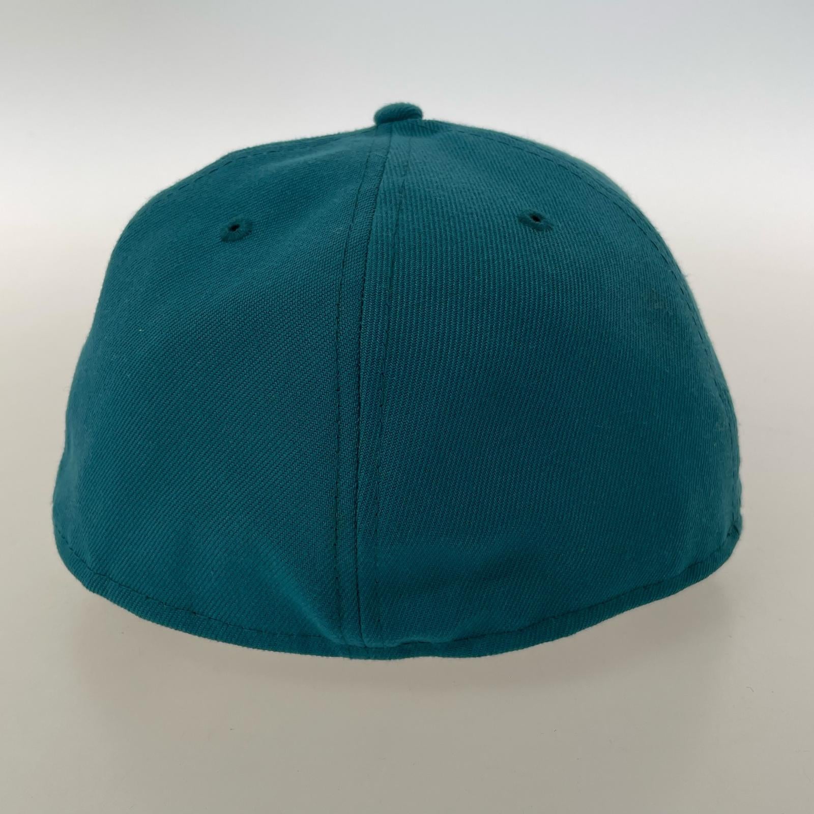 キャップ STUSSY×NEW ERA 刺繍 ベースボールキャップ ターコイズ