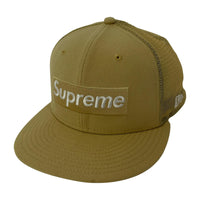キャップ Supreme×NEW ERA 24SS Box Logo Mesh Back ベージュ ベージュ