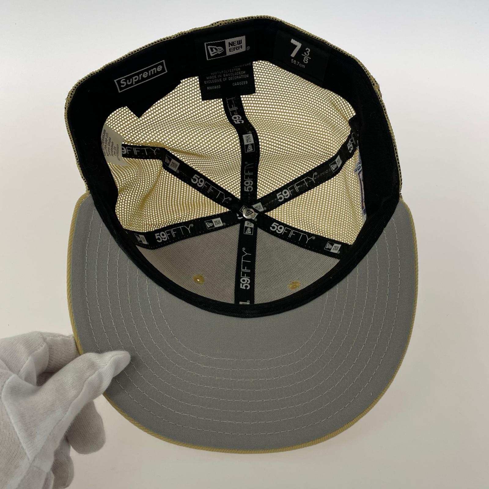 キャップ Supreme×NEW ERA 24SS Box Logo Mesh Back ベージュ ベージュ